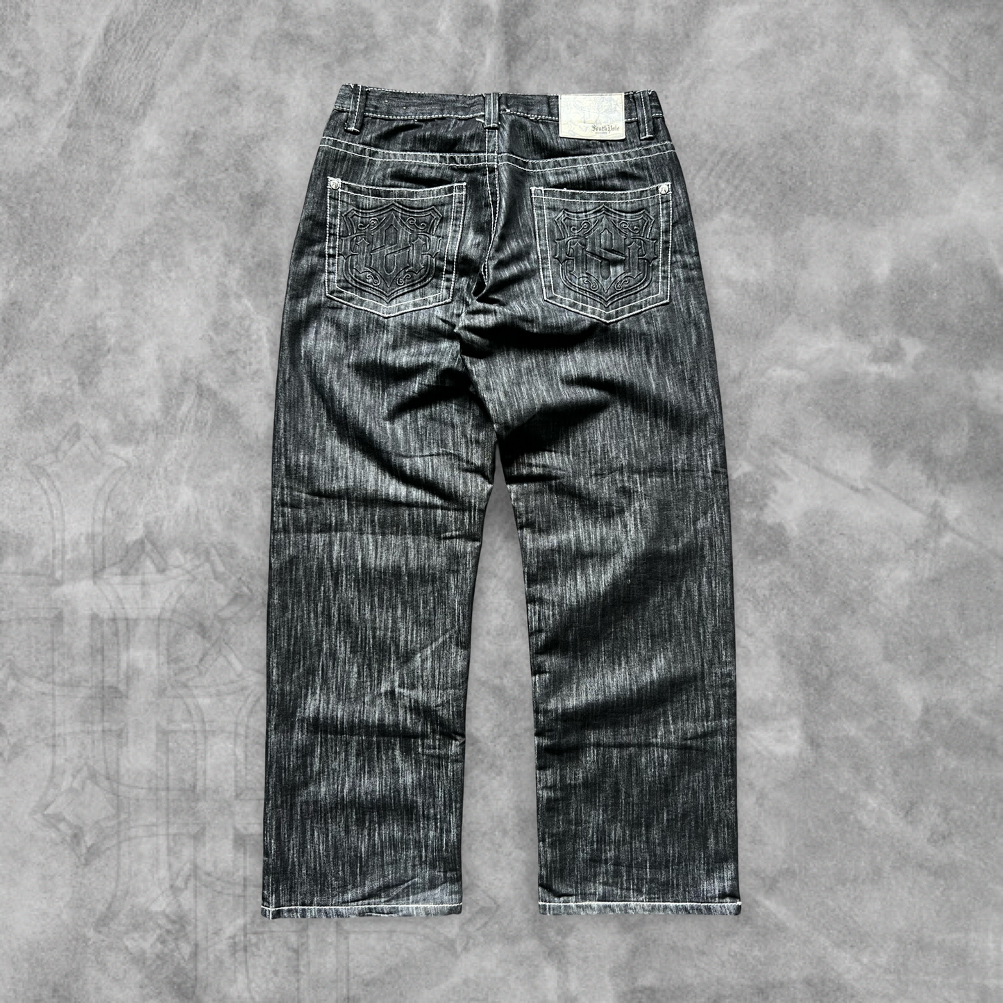 Dimond Black Denim South Pole Premium Jeans 2000s (36x32)