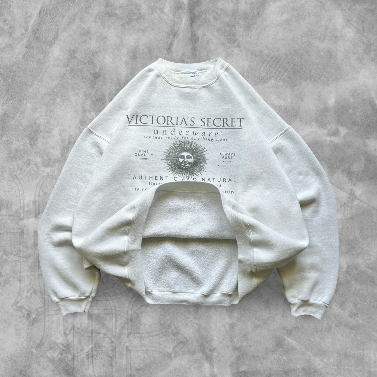 White Victoria Secret Sweatshirt 1990s (M)
