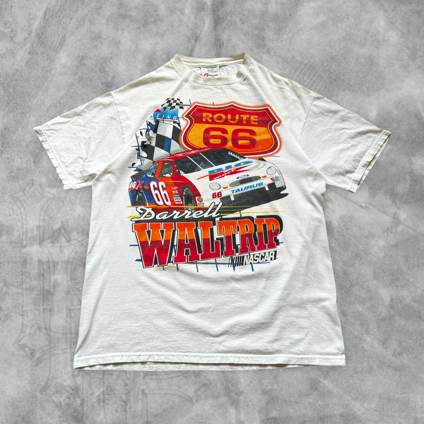 White Nascar Highway Man Shirt 1990s (L)