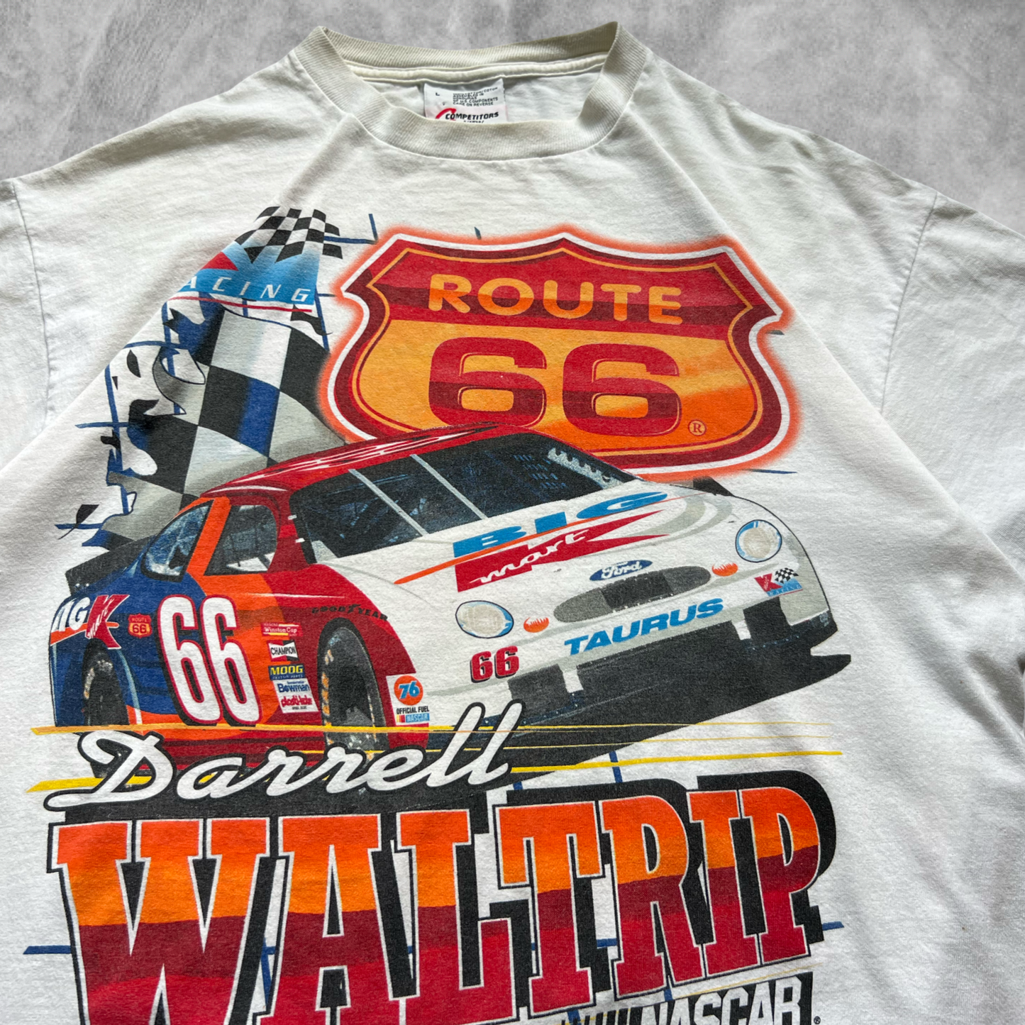 White Nascar Highway Man Shirt 1990s (L)