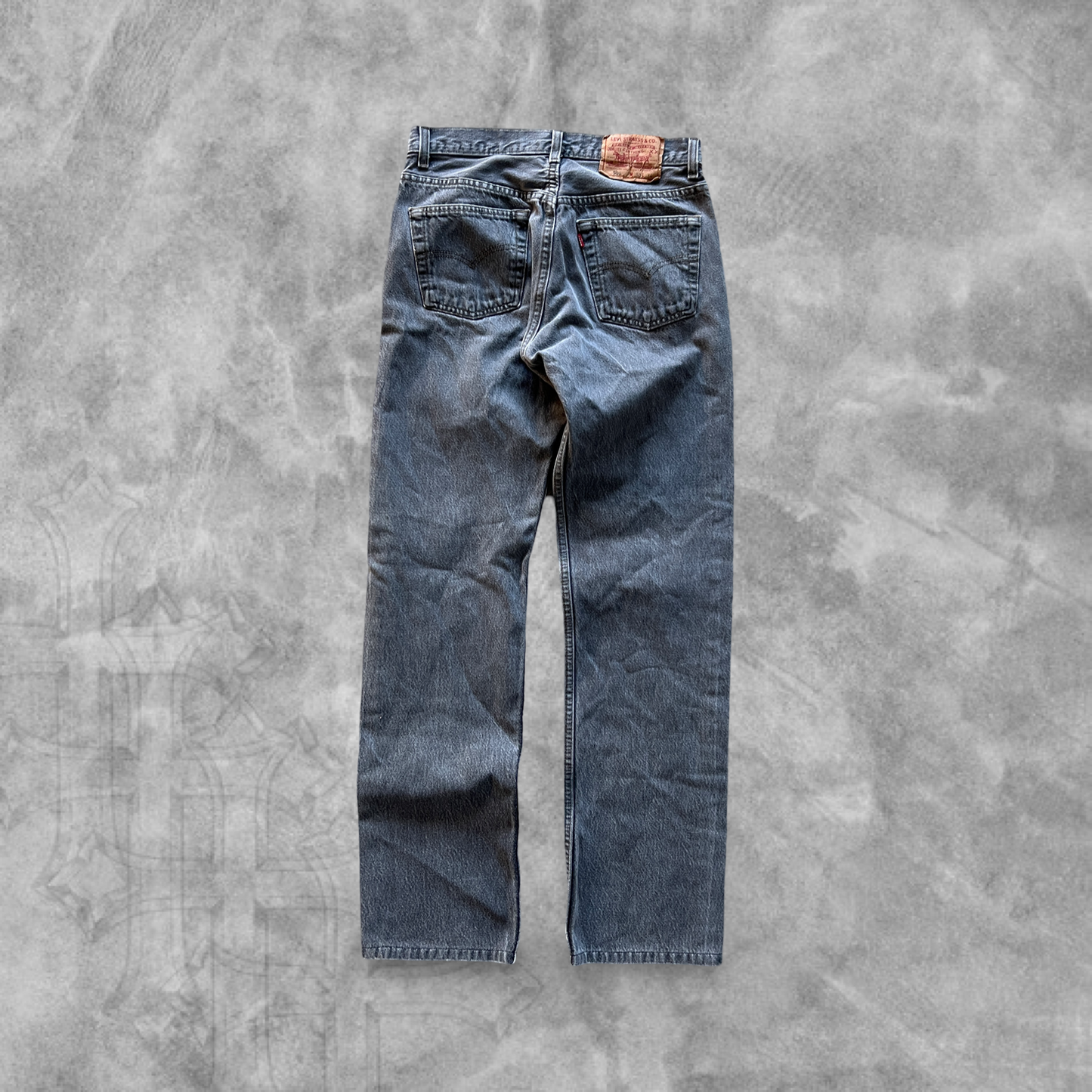 Faded Black Denim Levis 501 Jeans 1990s (30x30)