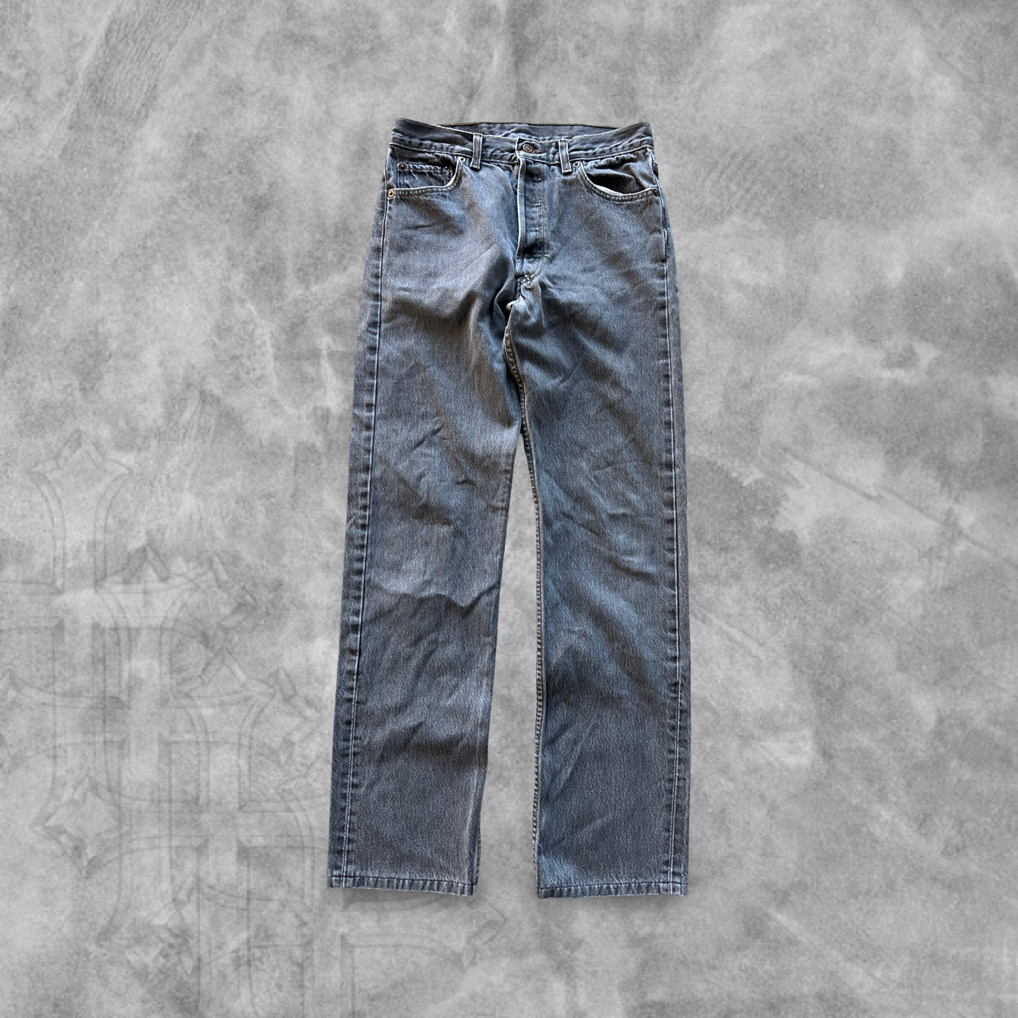 Faded Black Denim Levis 501 Jeans 1990s (30x30)