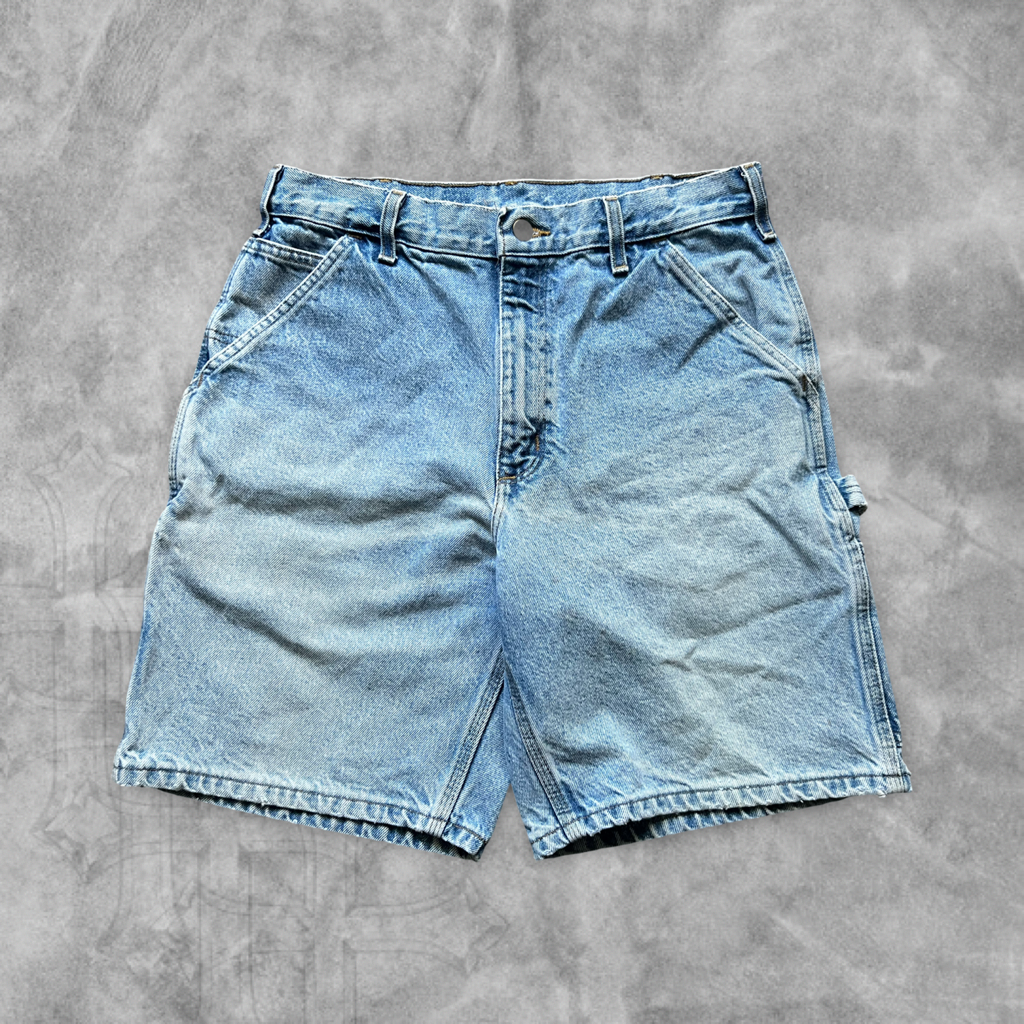 Faded Denim Carhartt Carpenter Shorts 2000s (32)