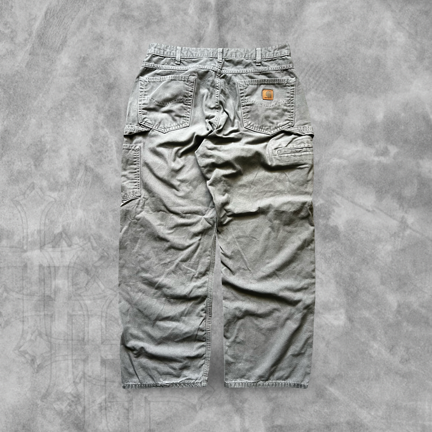 Stone Gray Carhartt Carpenter Pants 2000s (34x30)