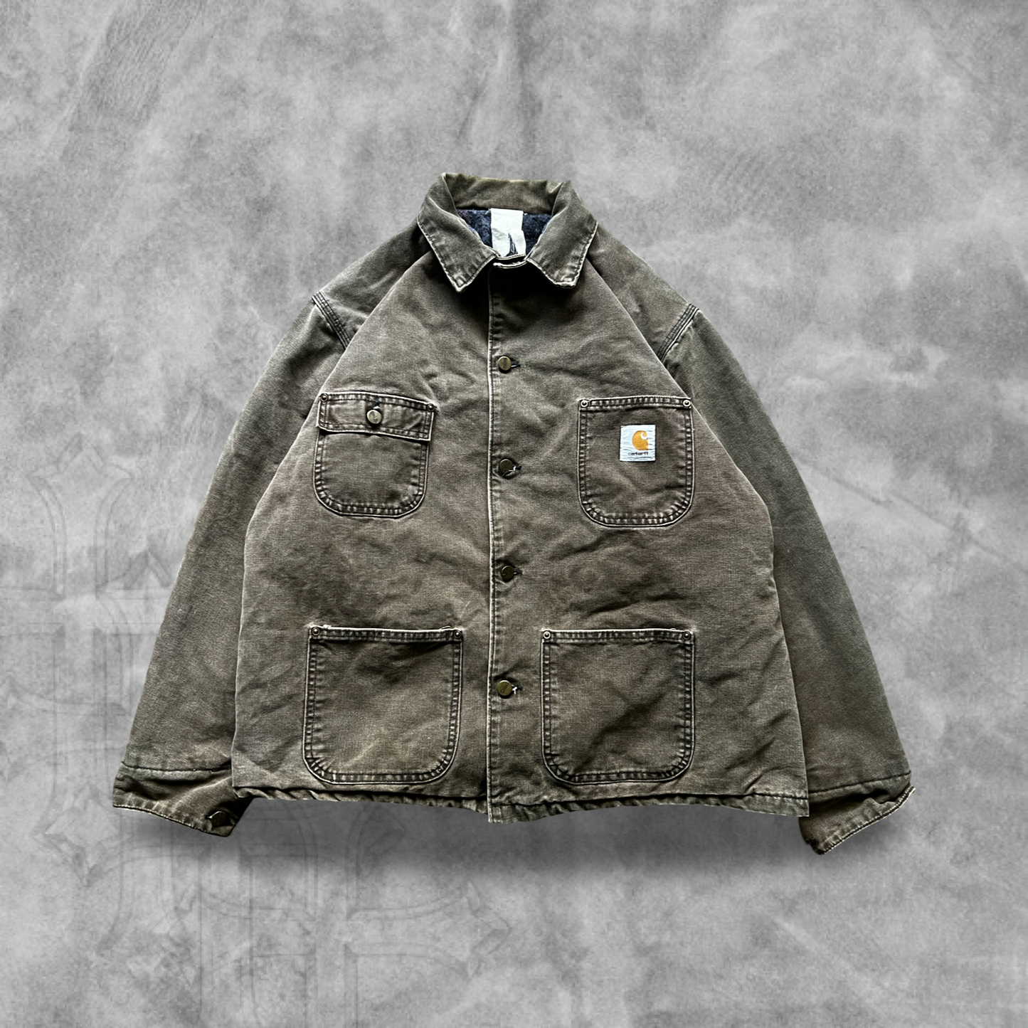 Mocha Brown Carhartt Chore Jacket 1990s (L)