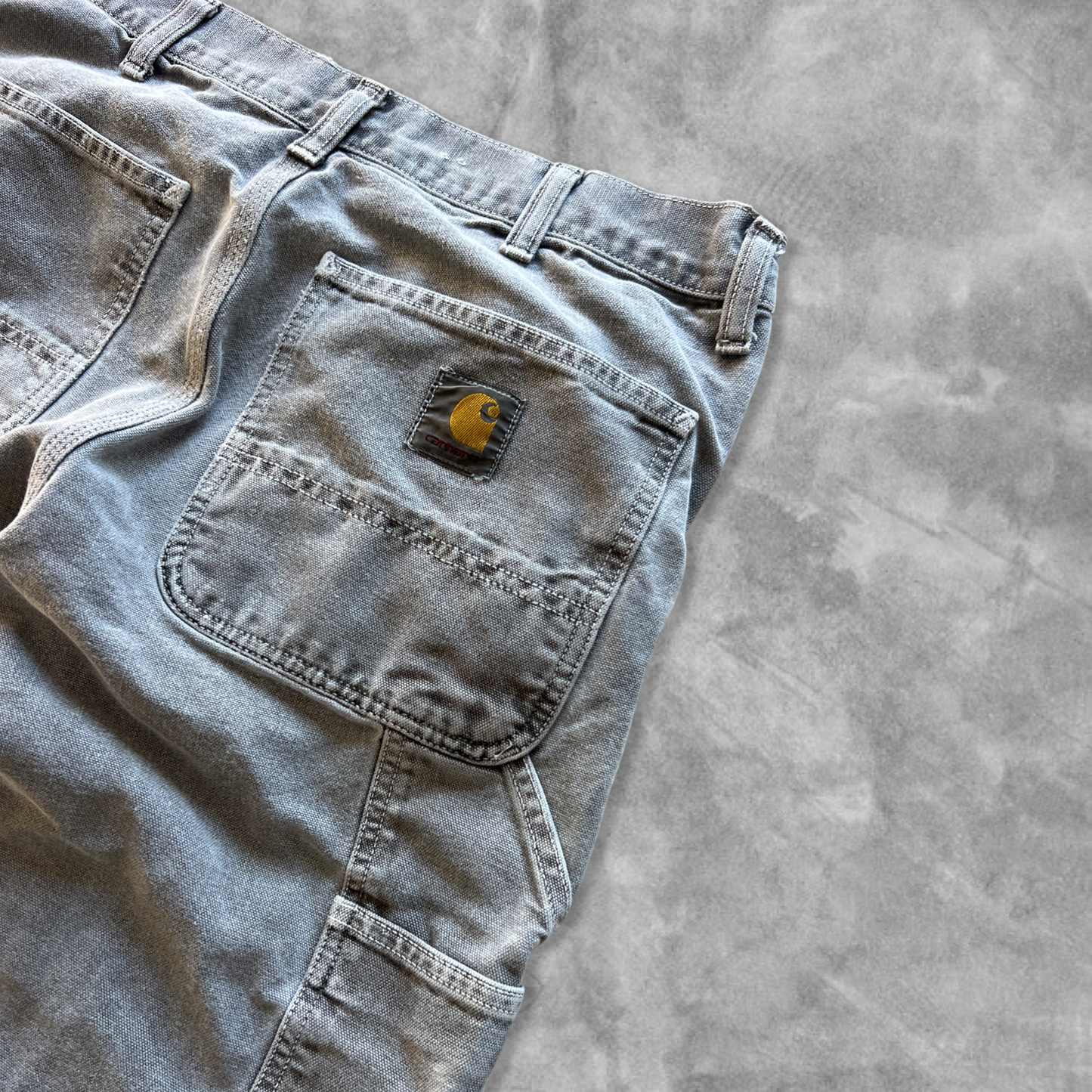 Faded Gray Carhartt Carpenter Pants 2000s (32x32)