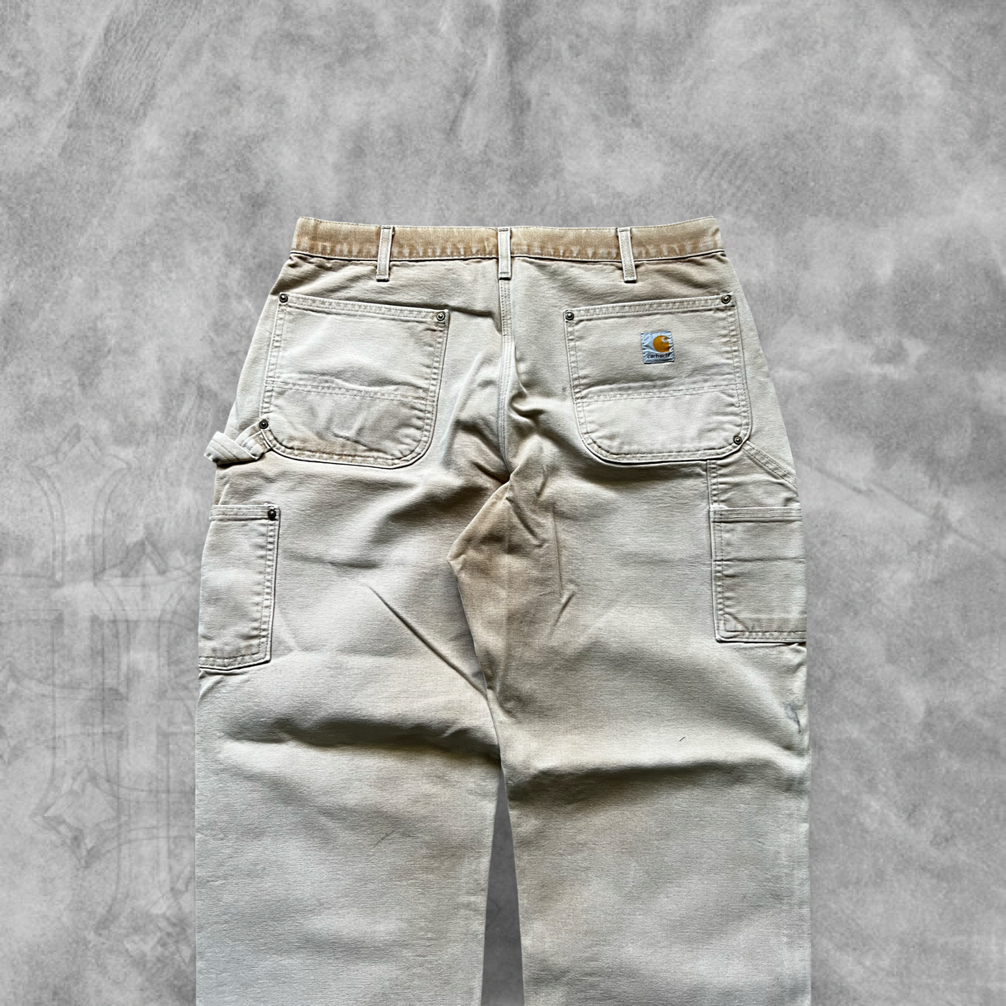 Faded Tan Carhartt Double Knee Carpenter Pants 2000s (36x30)