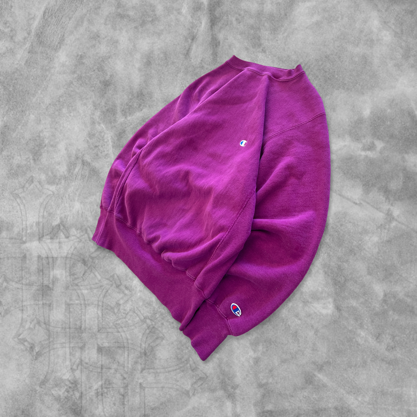 Plum Champion Reverse Weave Sweatshirt 1990s (S)