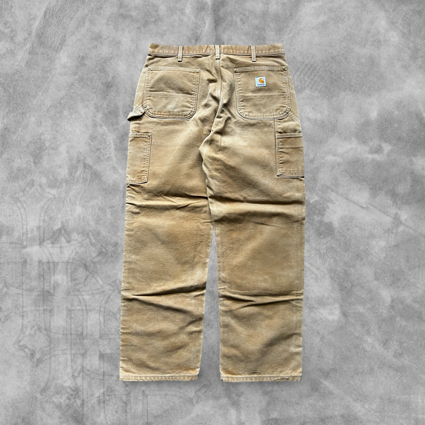 Tan Carhartt Double Carpenter Knee Pants 2000s (36x30)