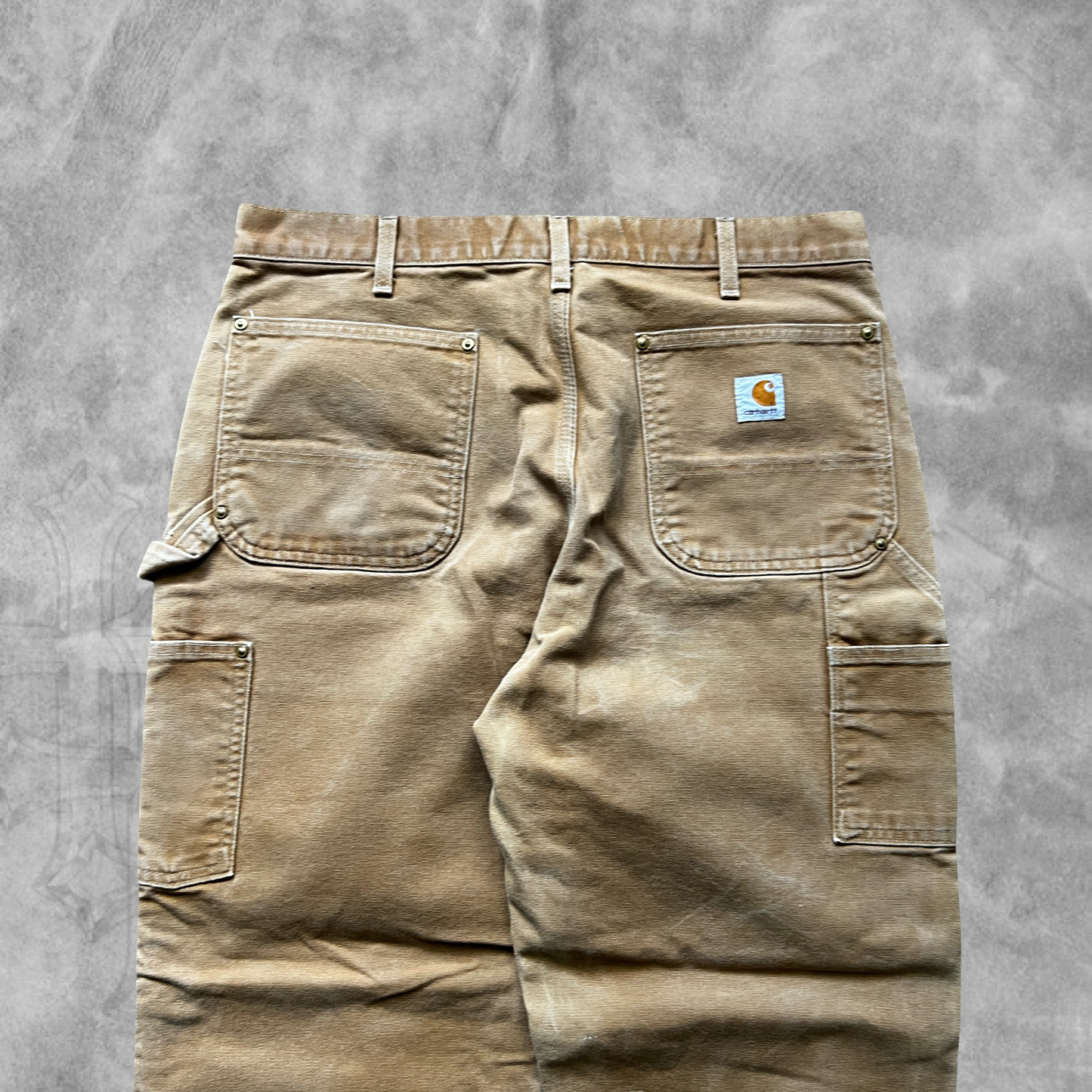 Tan Carhartt Double Carpenter Knee Pants 2000s (36x30)