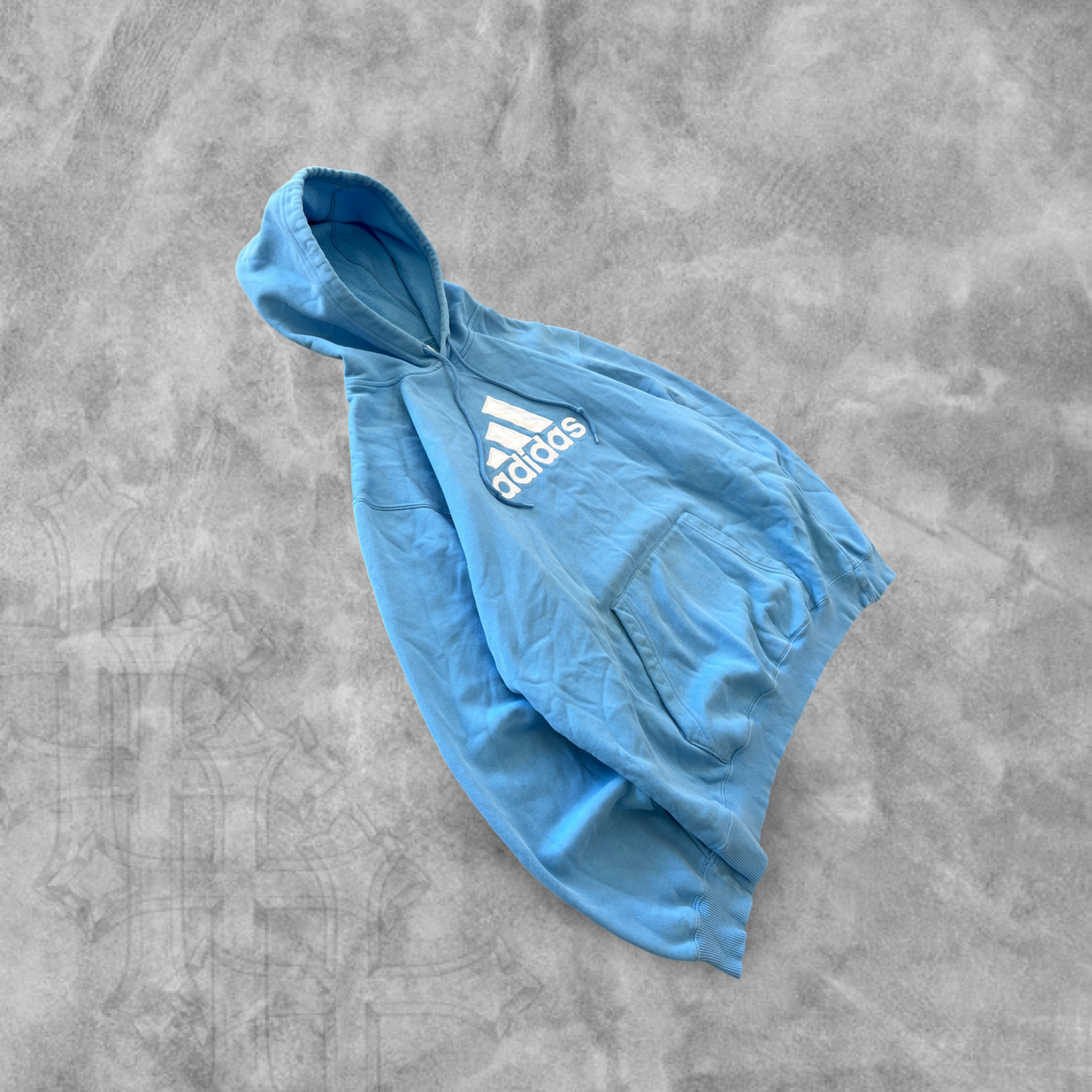 Baby Blue Adidas Hoodie 2000s (L)