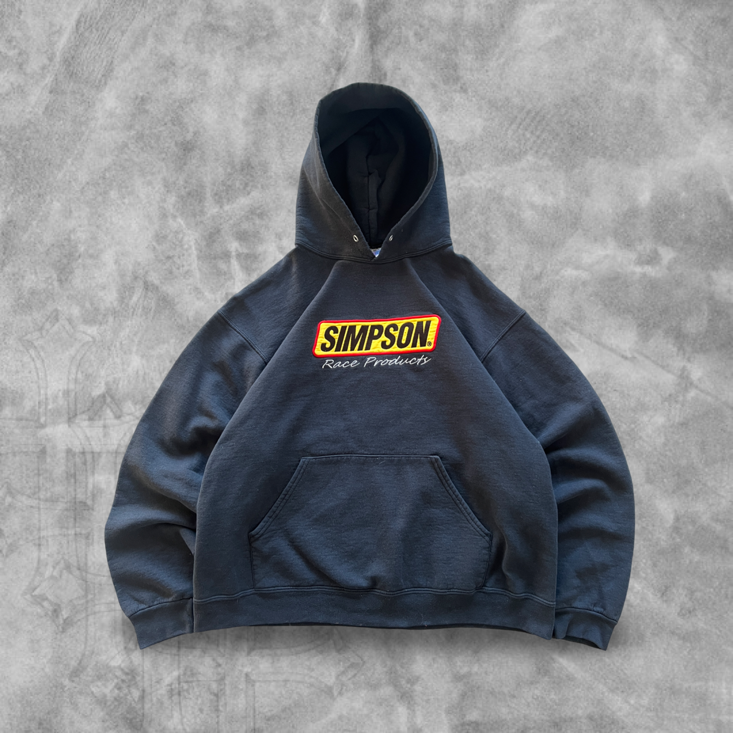 Black Simpson Racing Hoodie 1990s (L)