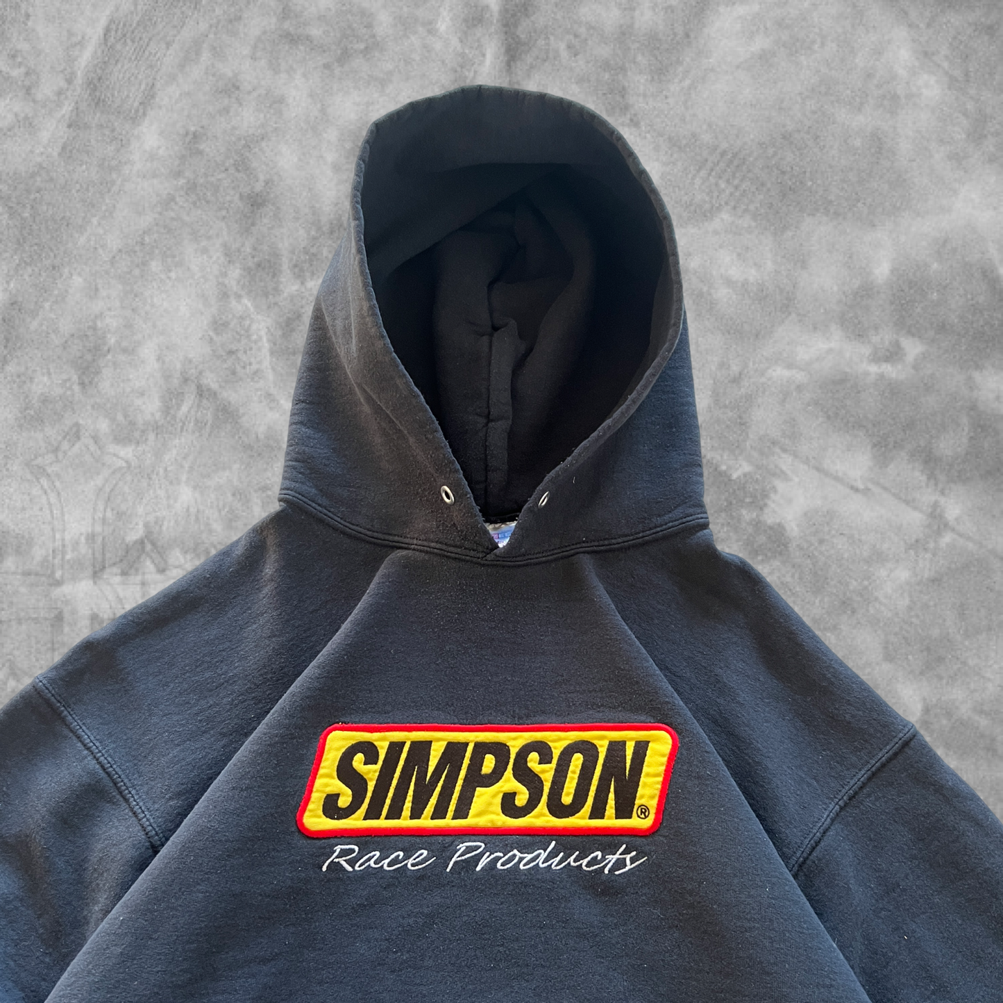 Black Simpson Racing Hoodie 1990s (L)