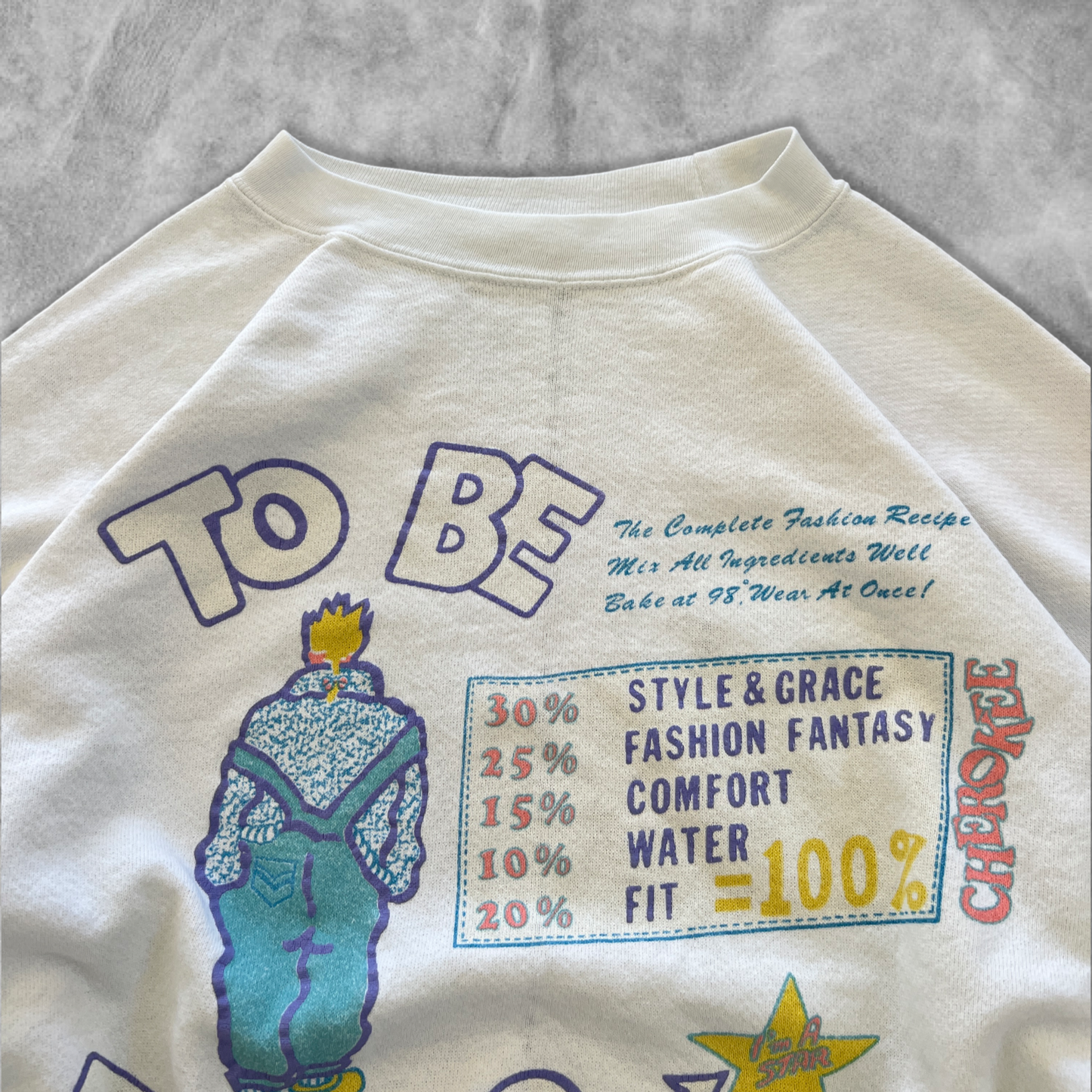 White “To Be Too Hip” Sweatshirt 1980s (M)