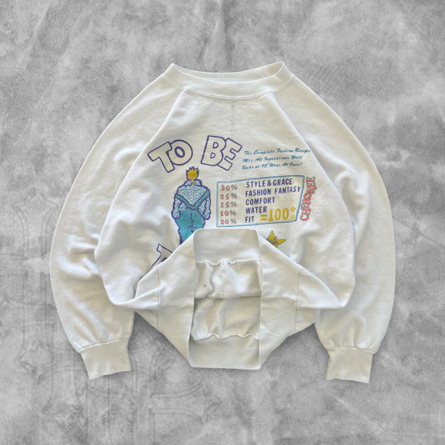 White “To Be Too Hip” Sweatshirt 1980s (M)