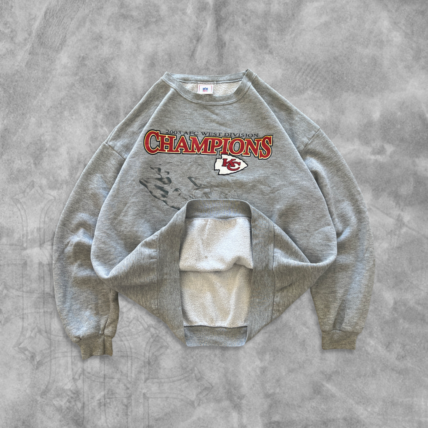 Gray Kansas City Chiefs Sweatshirt 2003 (XL)