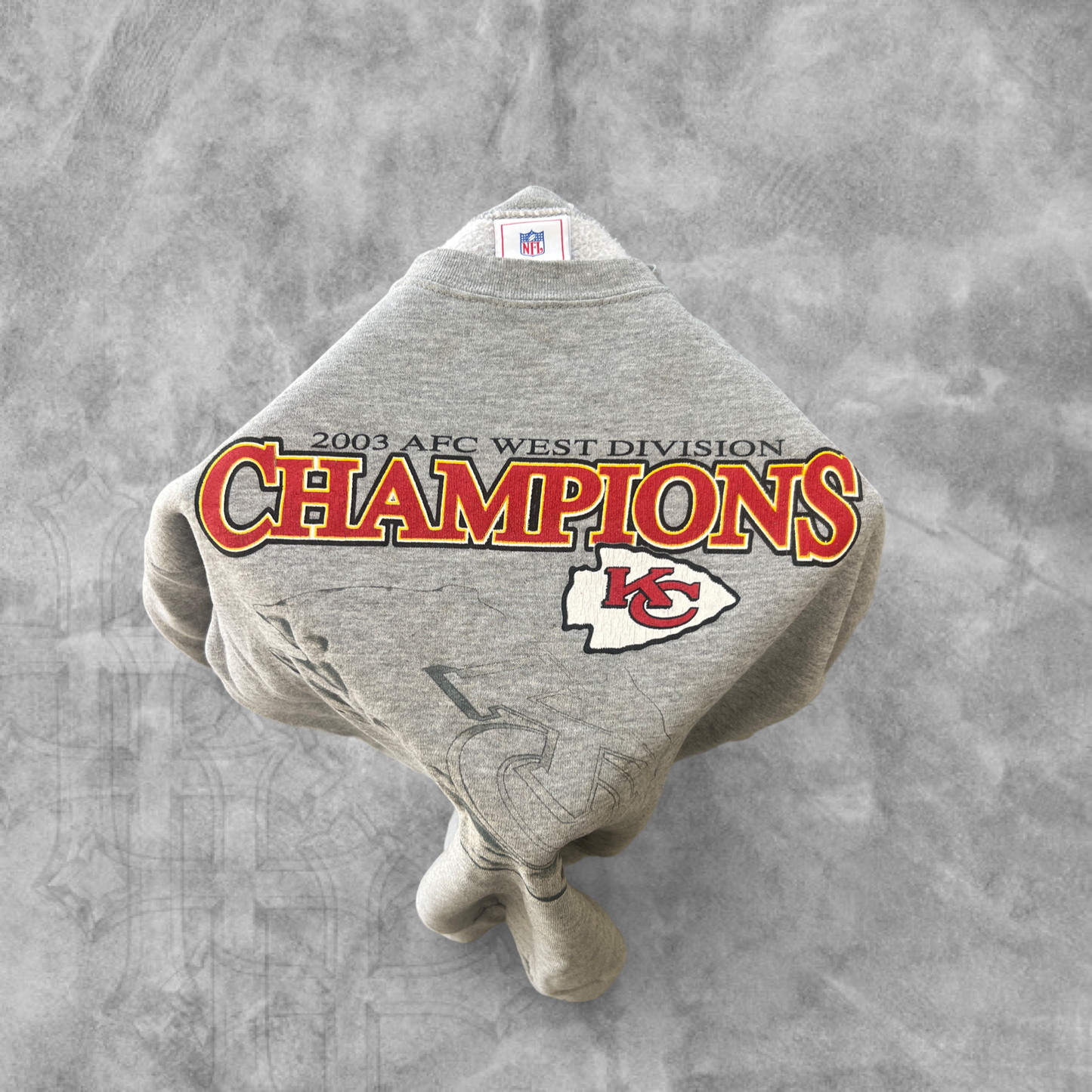 Gray Kansas City Chiefs Sweatshirt 2003 (XL)