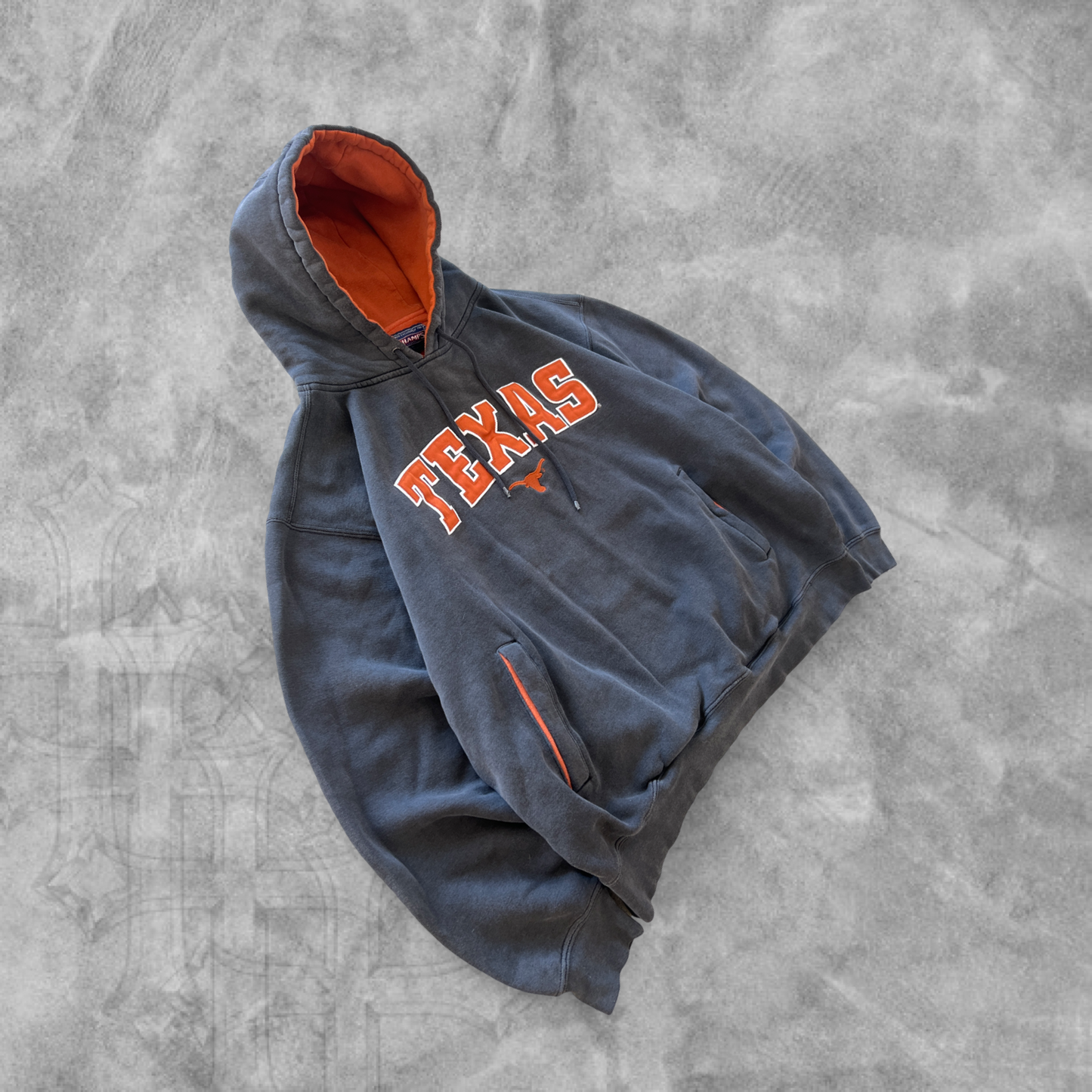 Stone Gray Texas Longhorns Hoodie 1990s (XL)