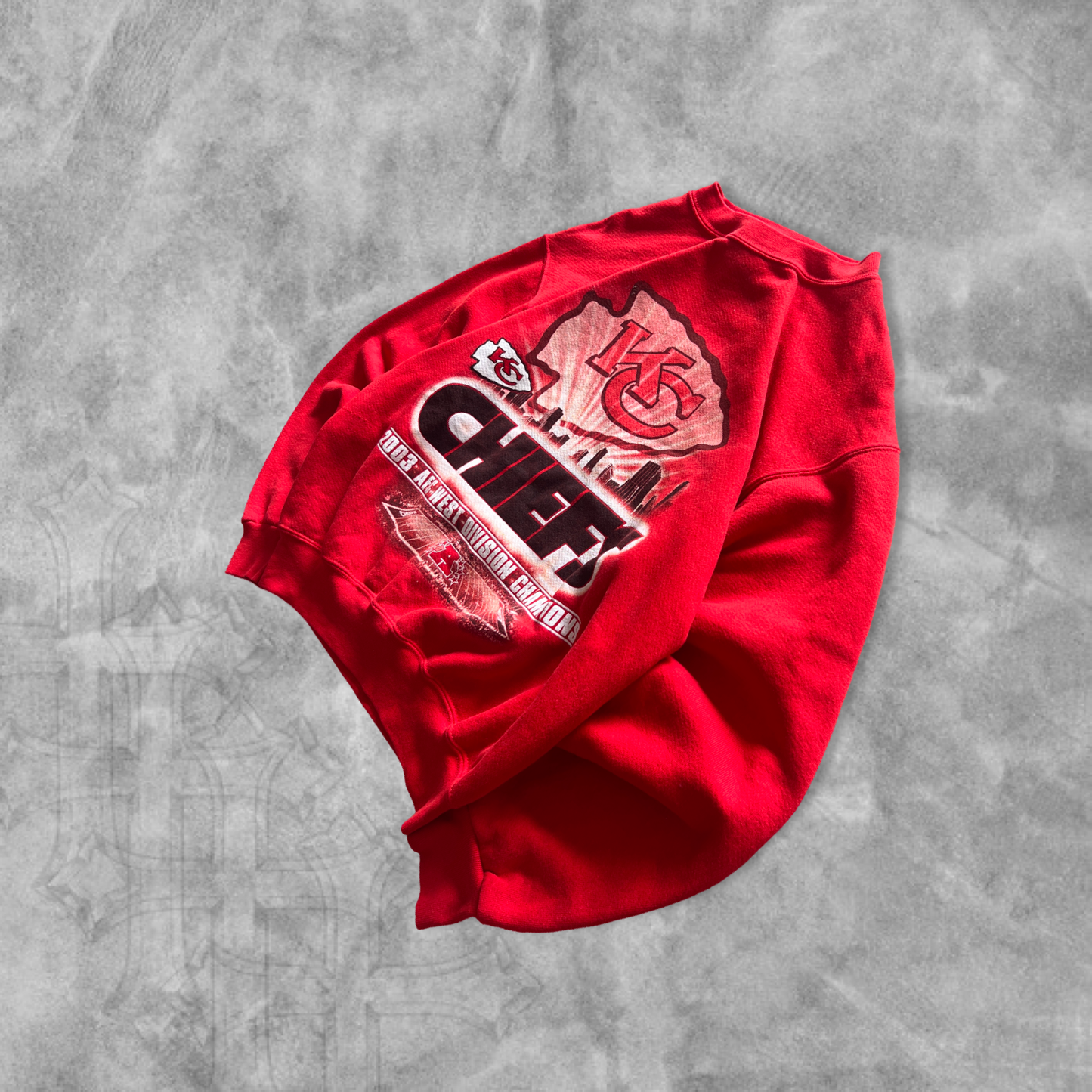 Red Kansas City Chiefs Championship Sweatshirt 2003 (S)