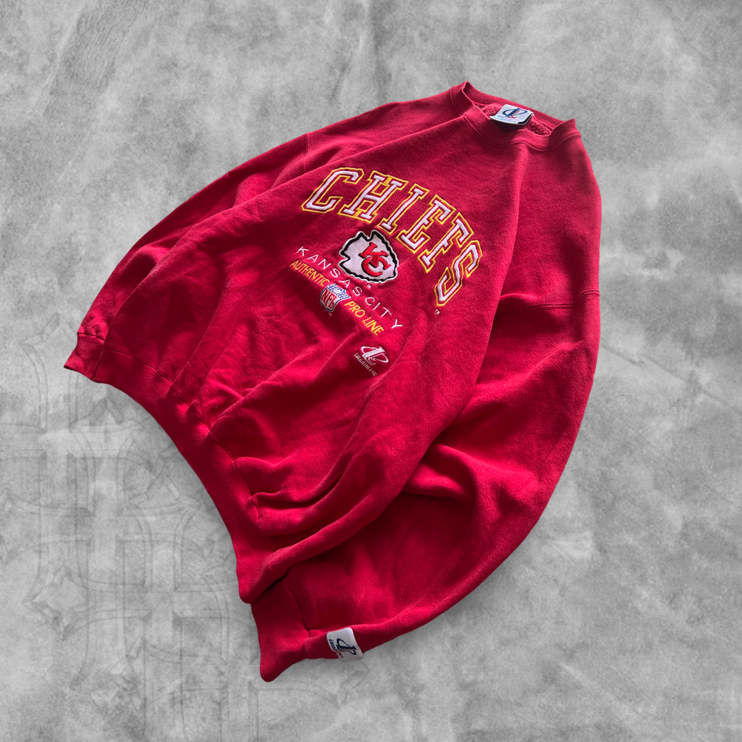 Red Kansas City Chiefs Sweatshirt 1990s (L)