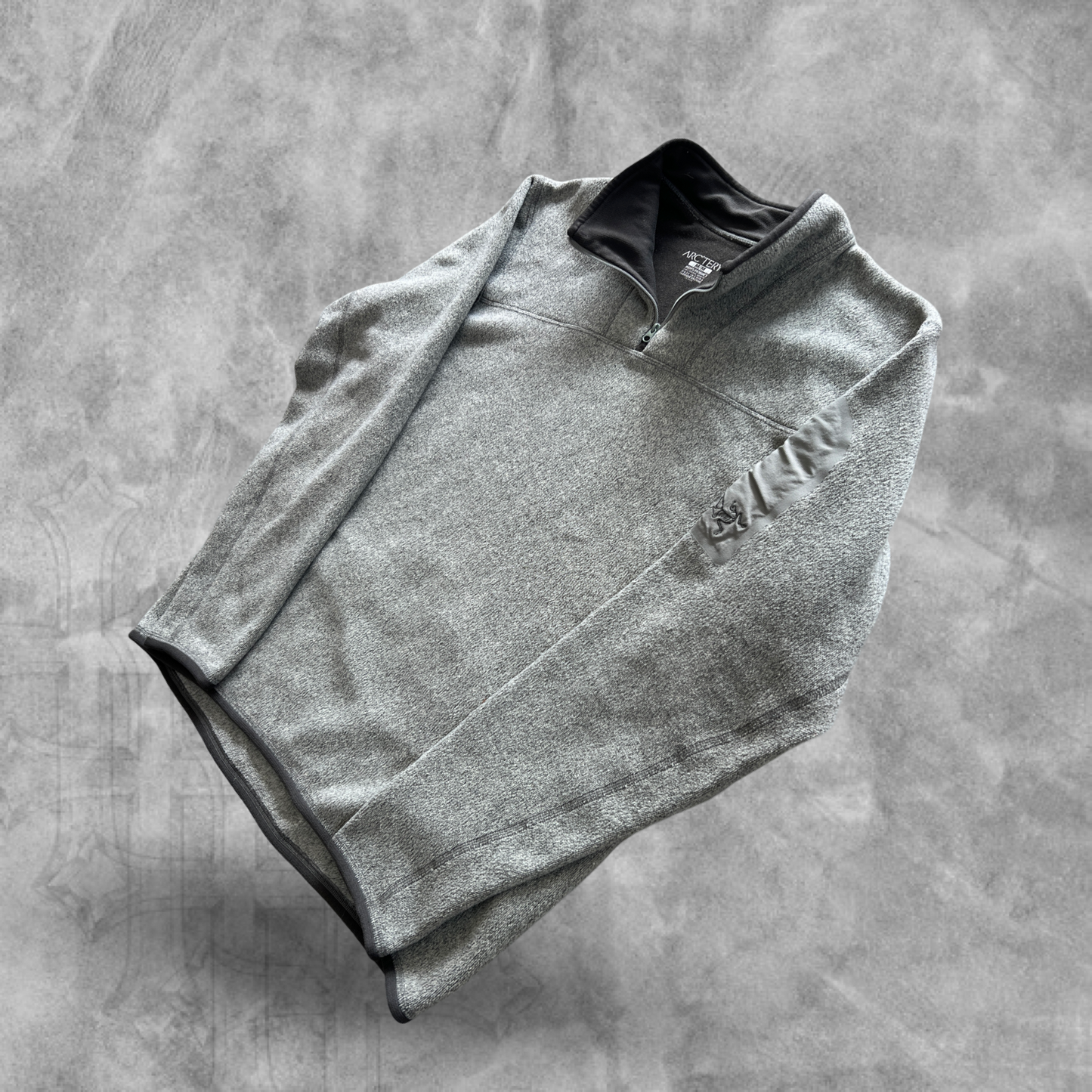 Olive Green Arcteryx Fleece Quarter Zip 2000s (M)