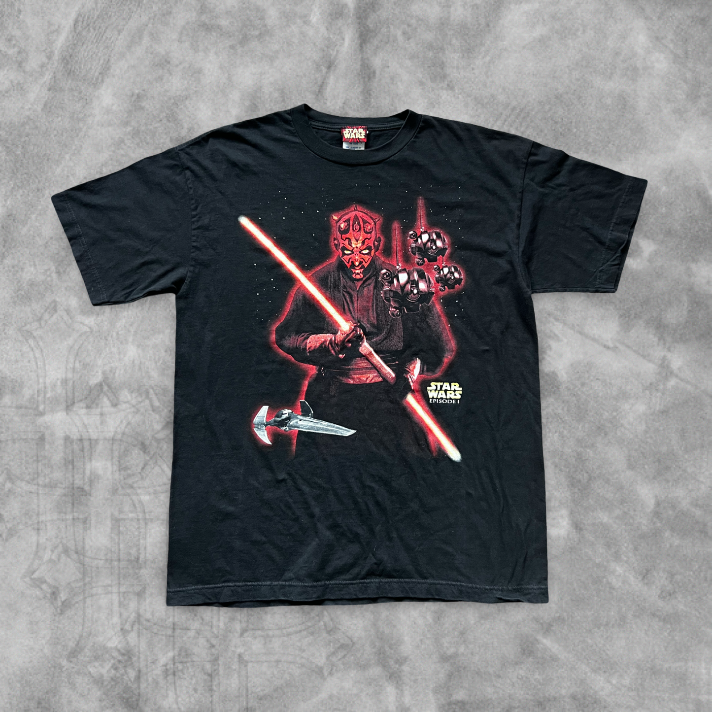 Black Darth Maul Star Wars Episode 1 Shirt 1999 (XL)