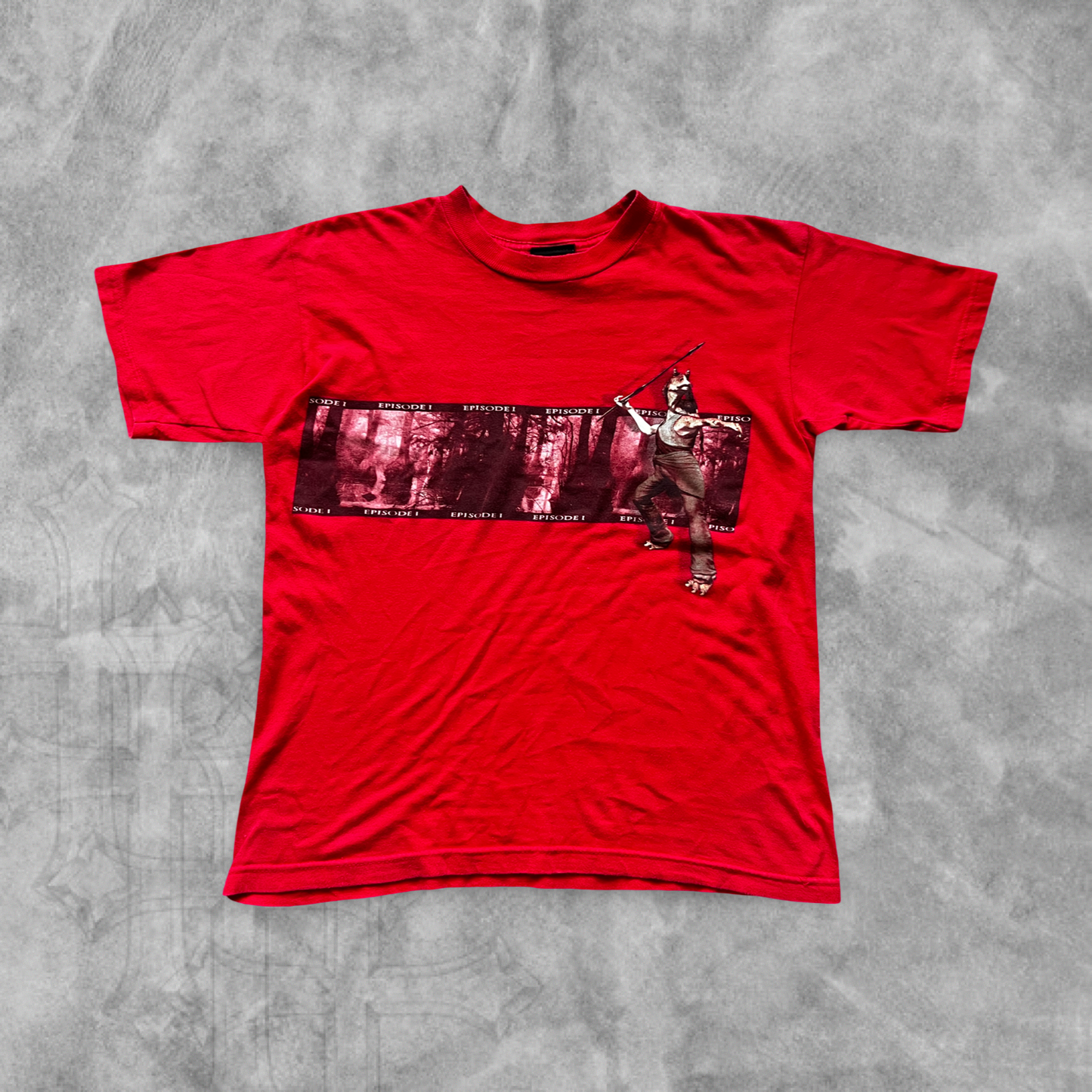 Cherry Red Jar Jar Binks Star Wars Episode 1 Shirt 1999 (S)