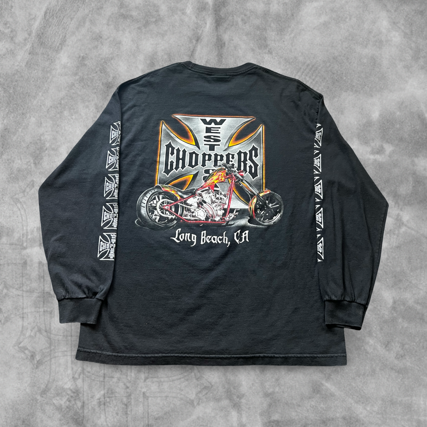 Black West Coast Choppers Long Sleeve Shirt 2003 (XL)