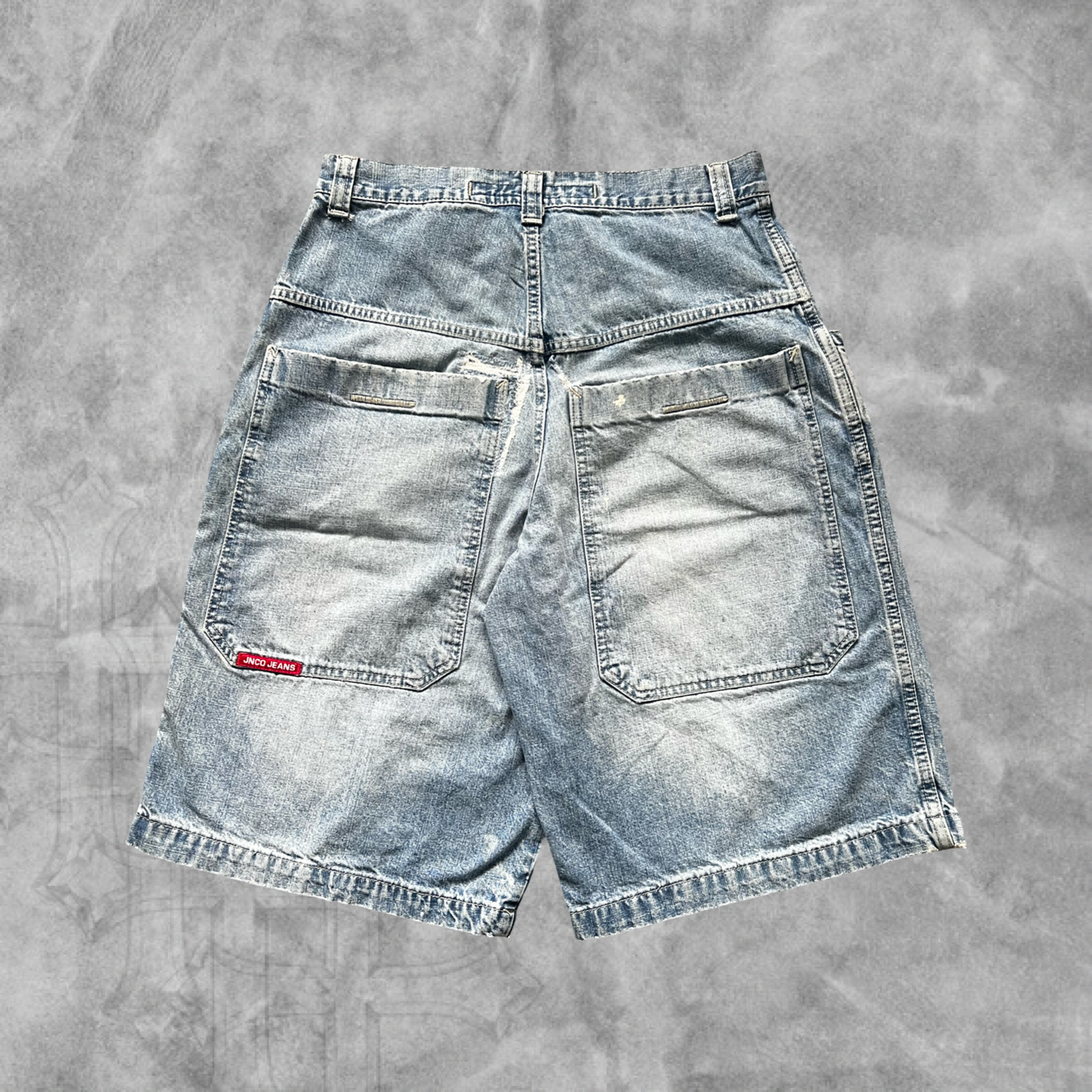 Denim Jnco Jeans Blue Dragon Shorts 1990s (32)