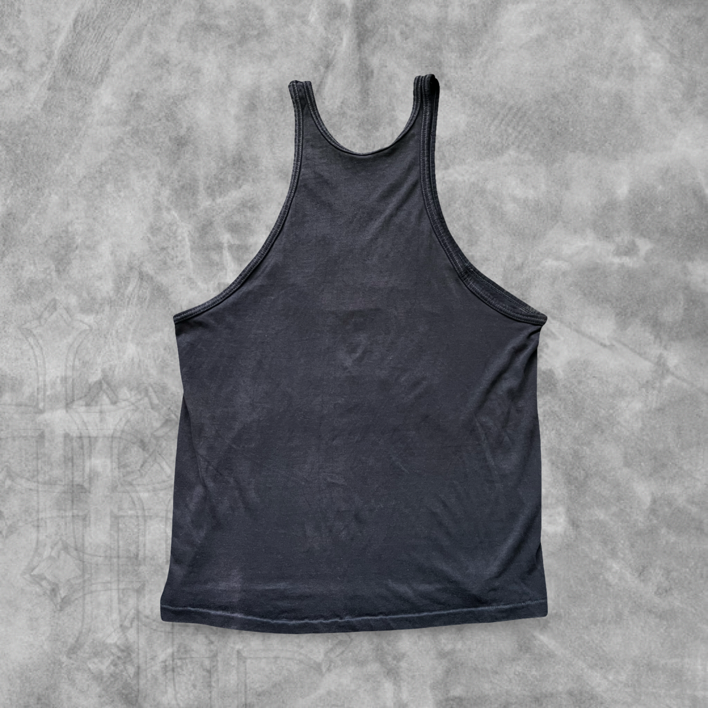 Faded Black Golds Gym California Tank 1980s (L)