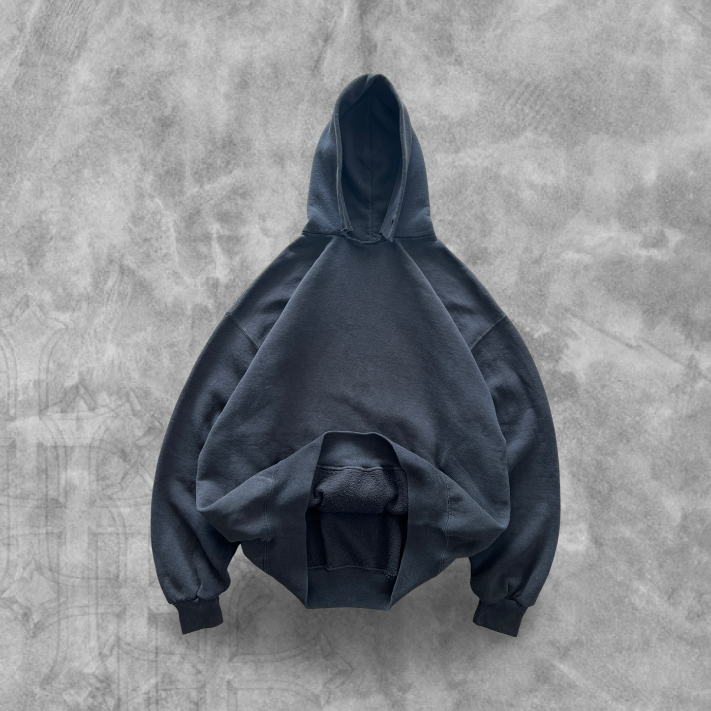 Black Russel Hoodie 1990s (XL)