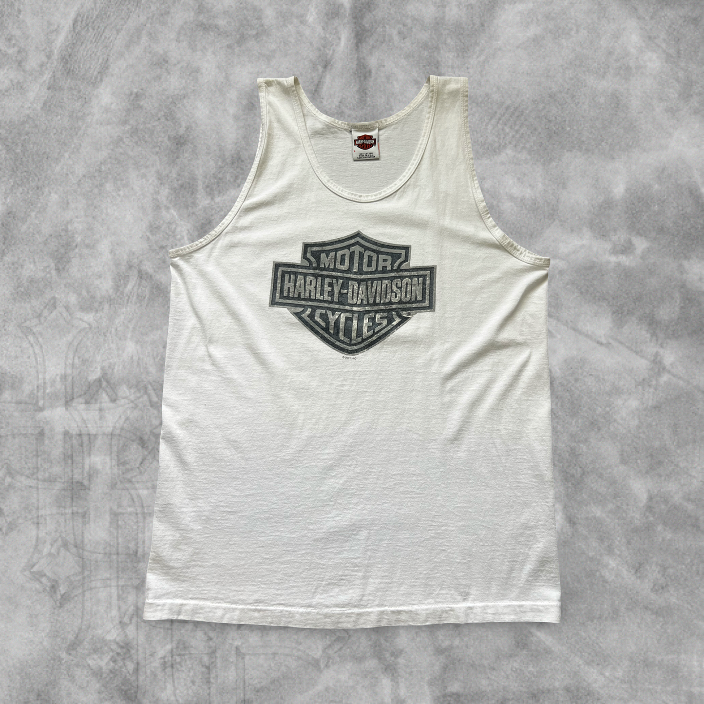 White Harley Davidson Chicago Tank 2001 (L)