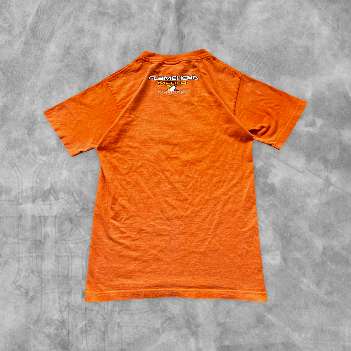 Burnt Orange Jnco Flame Head Shirt 1999 (S)