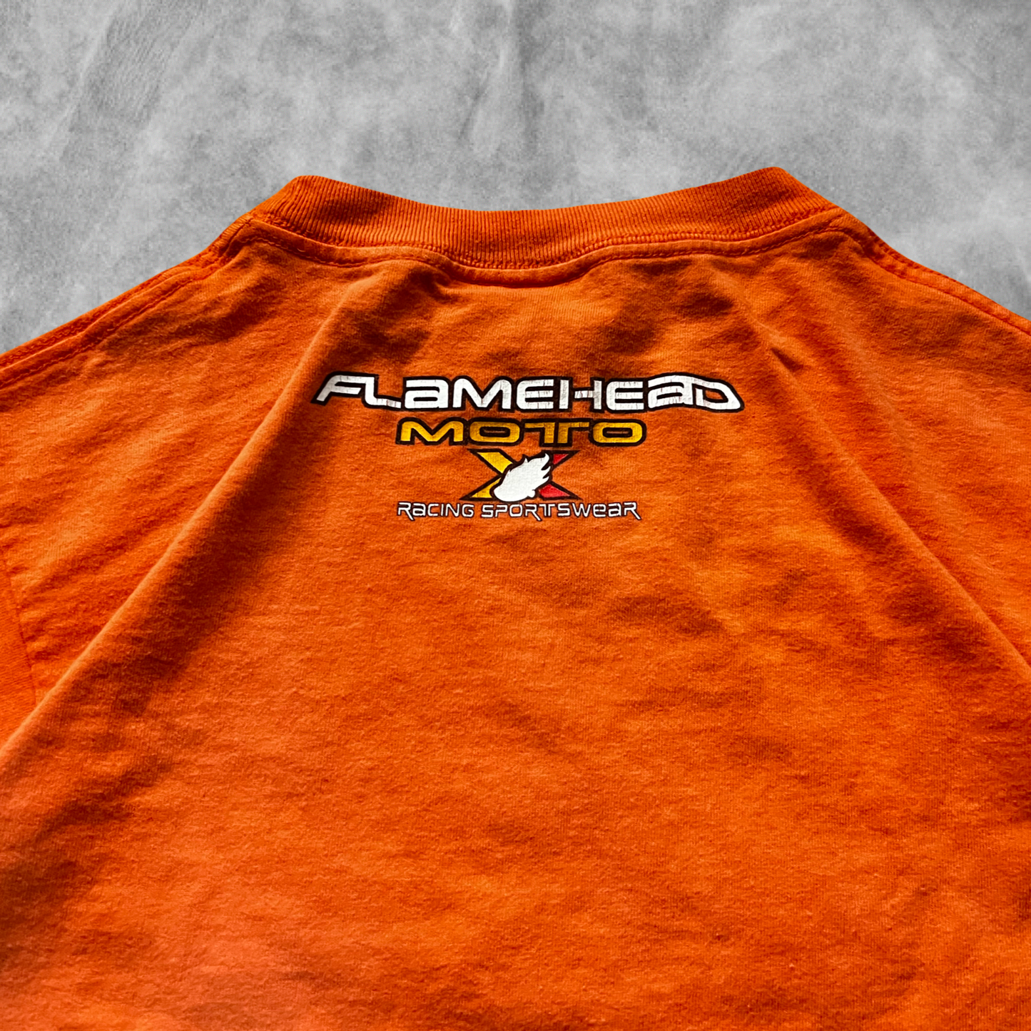 Burnt Orange Jnco Flame Head Shirt 1999 (S)