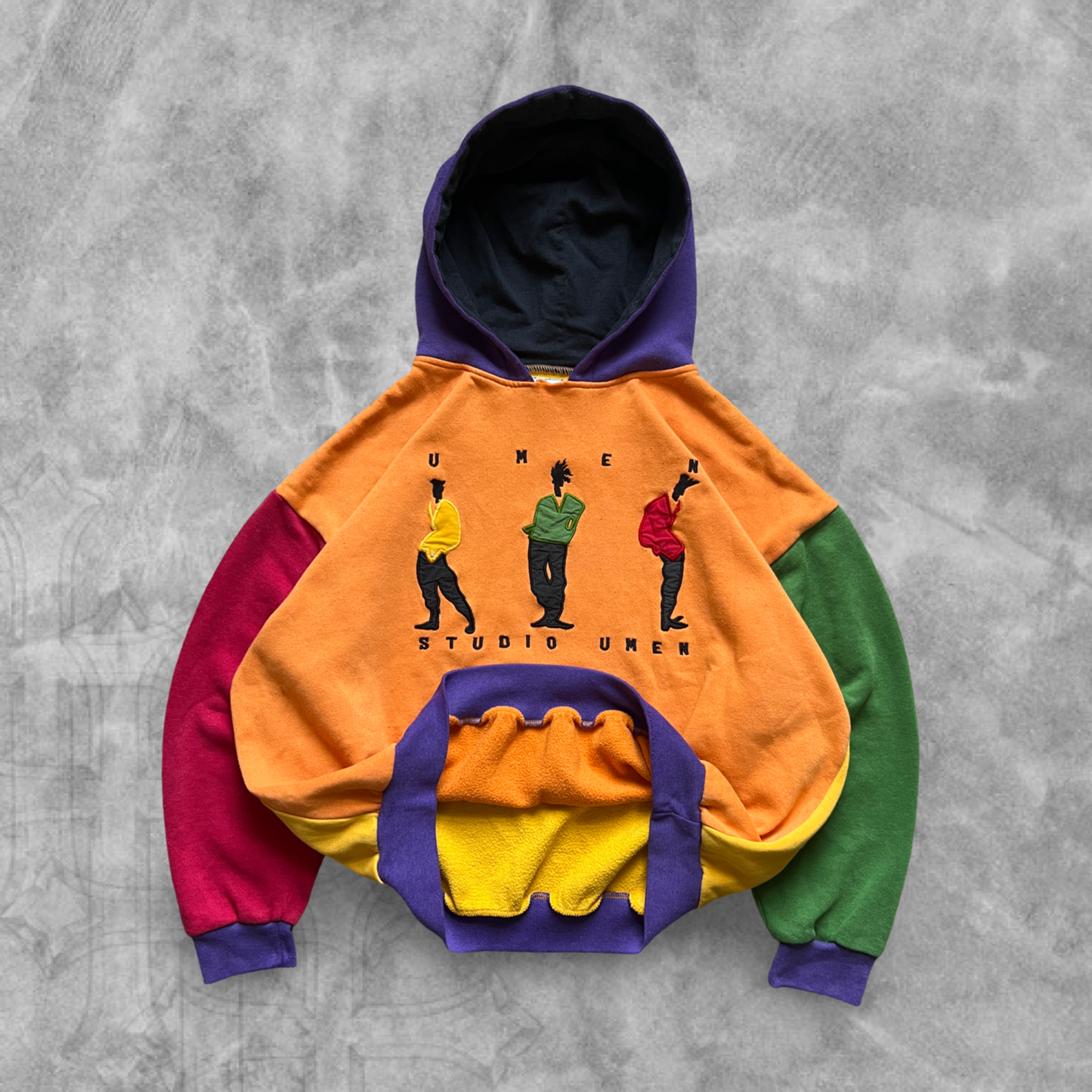 Multicolored Studio Umen Hoodie 1990s (XL)