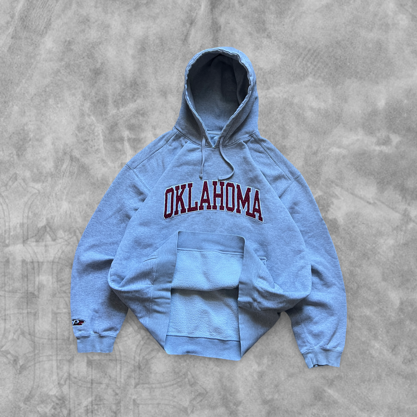 Light Grey Oklahoma Sooners Hoodie 2000s (L)