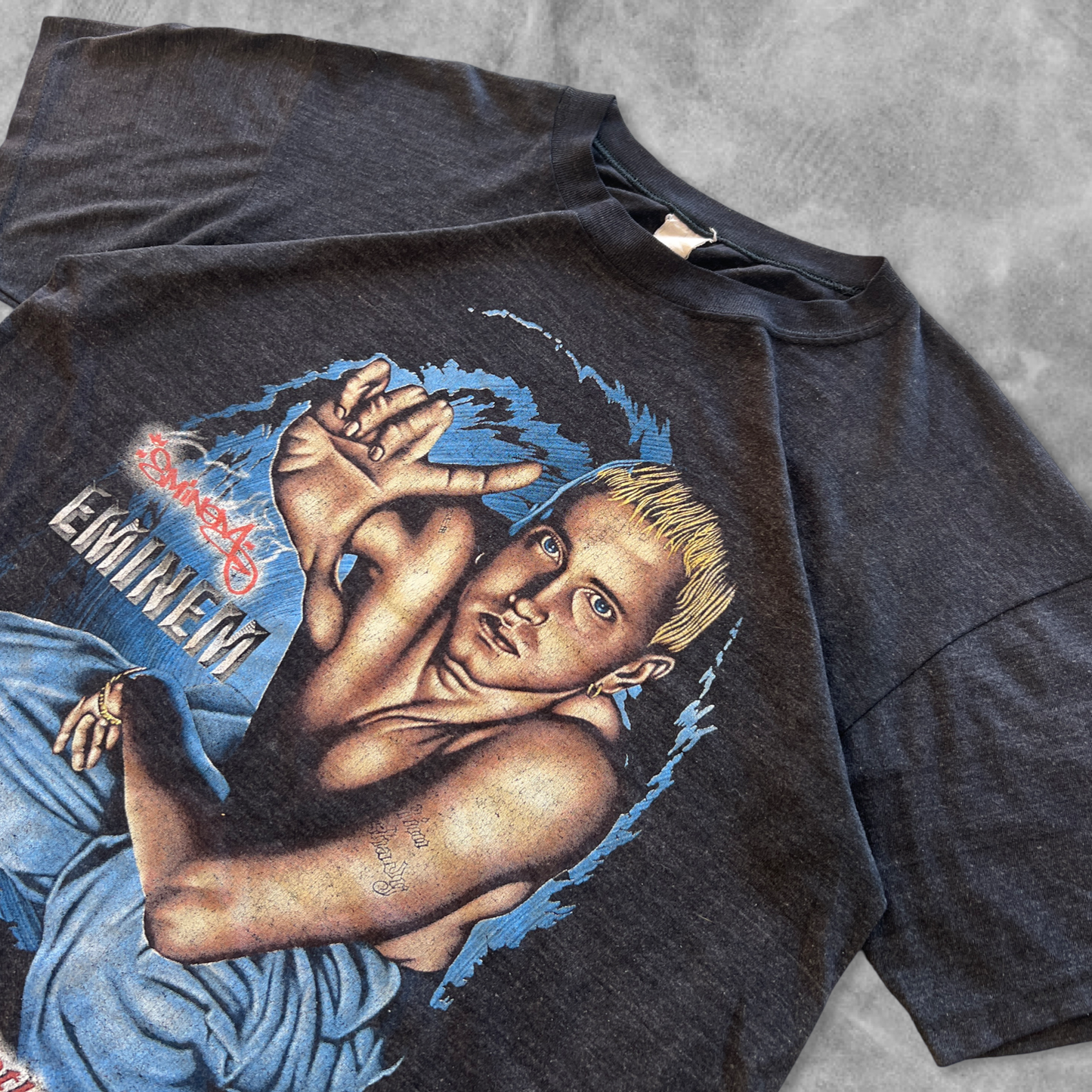 Faded Pebble Gray 8 Mile Eminem Shirt 2002 (L)