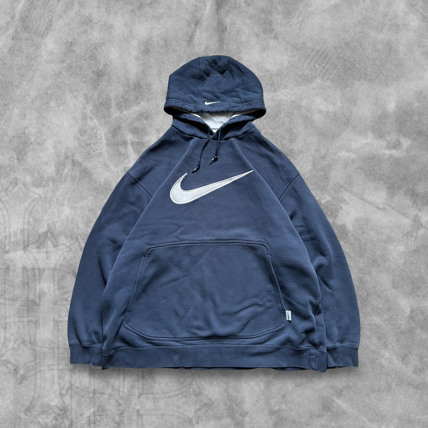 Navy Blue Nike Hoodie 2000s (XL)