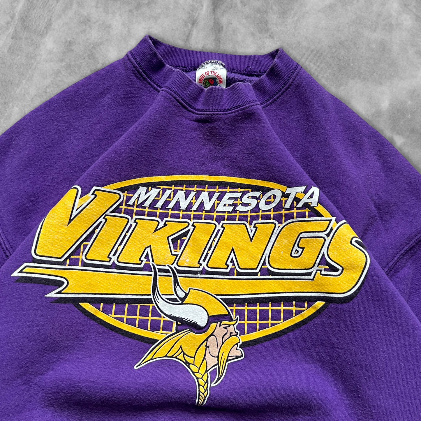 Purple Minnesota Vikings Sweatshirt 1990s (L)