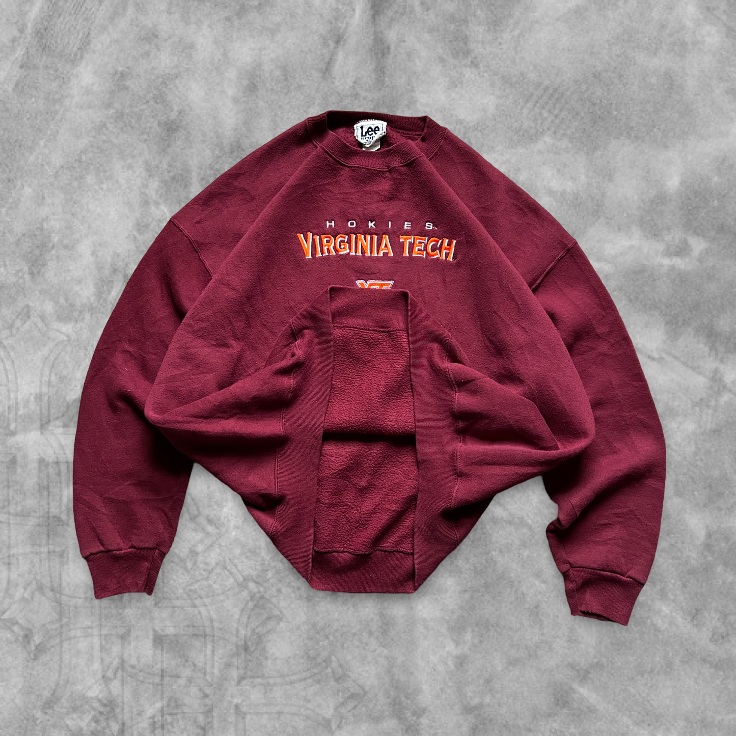 Maroon Virginia Tech Hokies Sweatshirt 1990s (XXL)