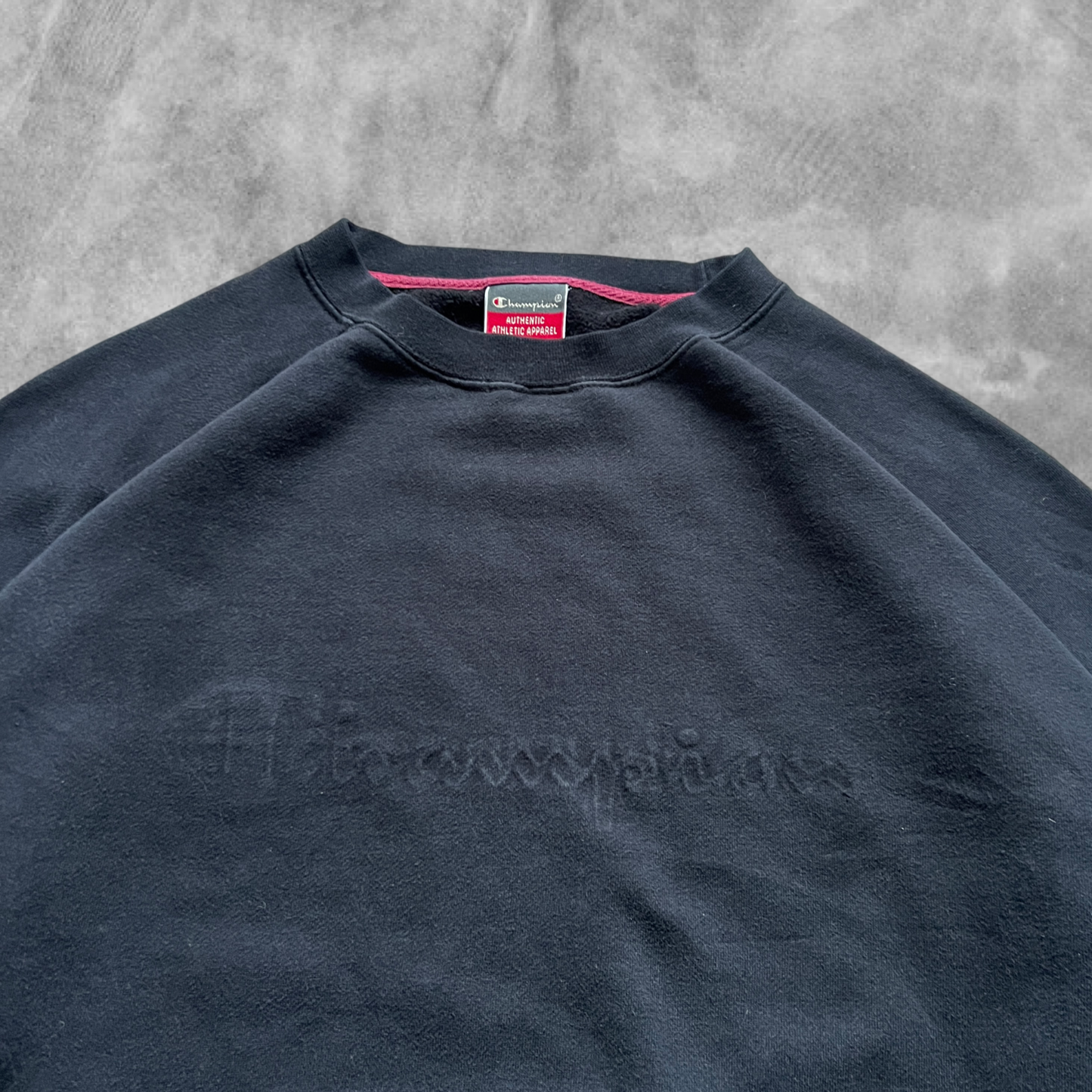 Ebony Black Champion Sweatshirt 1990s (XL)