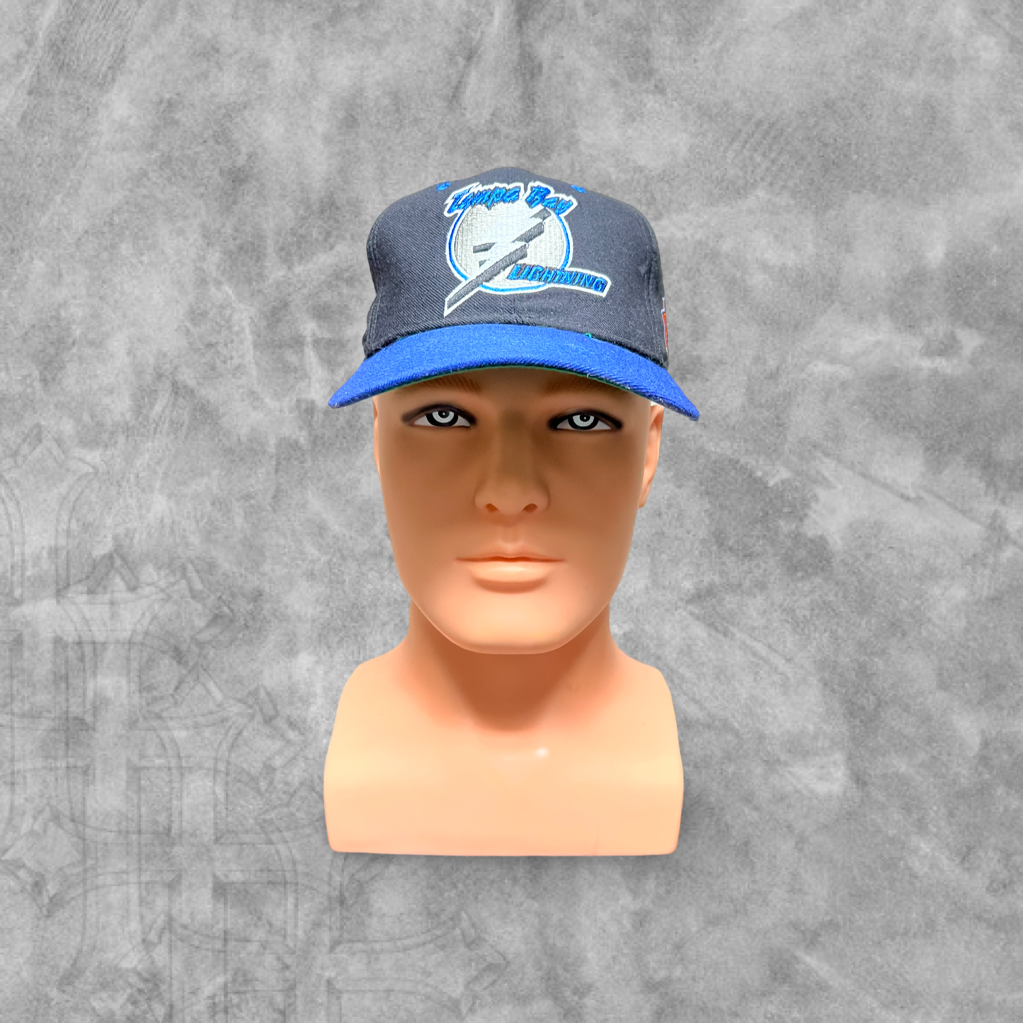 Black Tampa Bay Lighting Fitted Hat 1990s