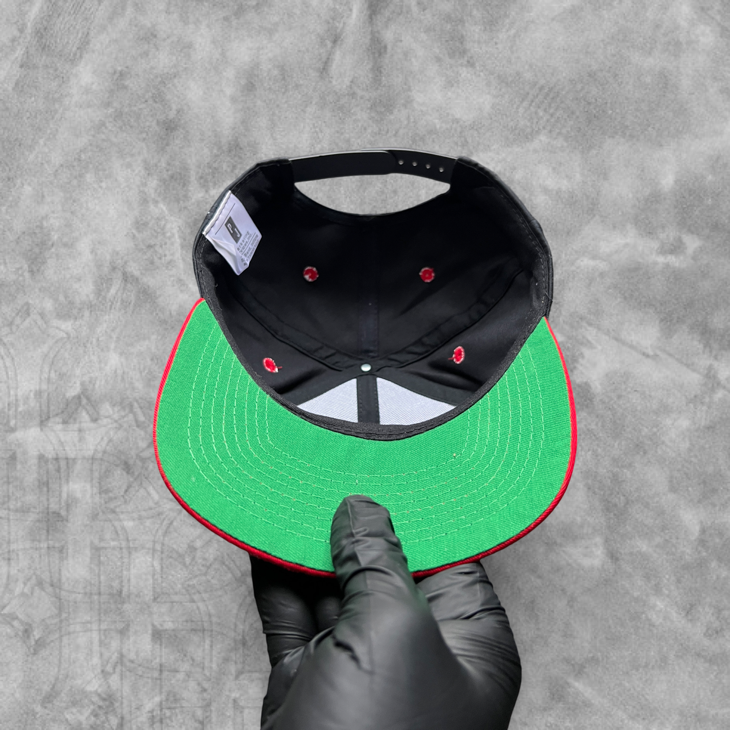 Black Batman Logo SnapBack Hat 1990s
