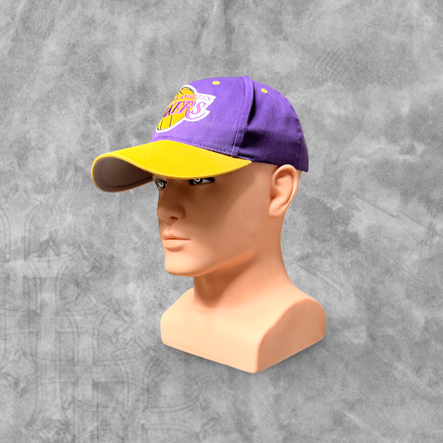 Purple Los Angeles Lakers Logo SnapBack Hat 1990s