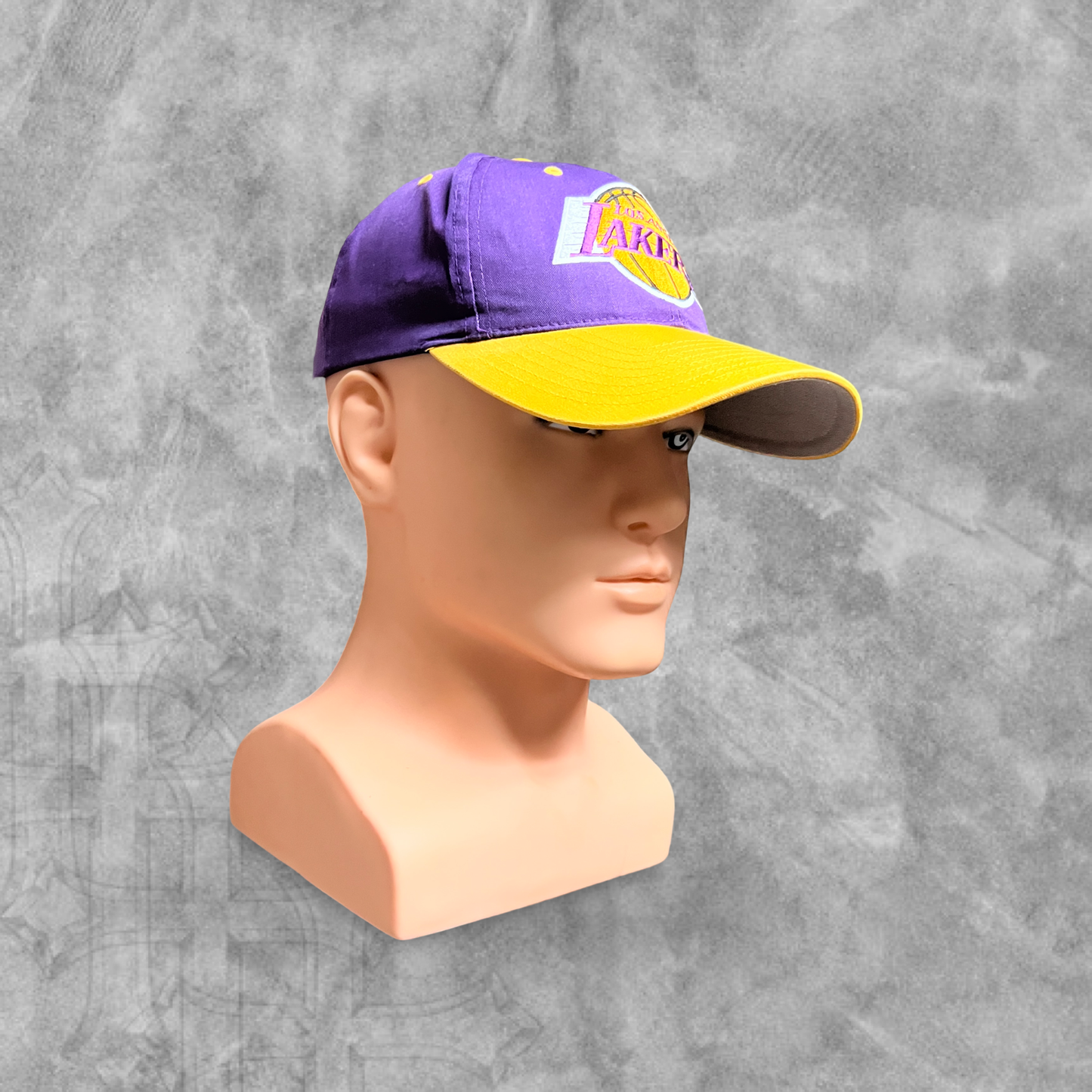 Purple Los Angeles Lakers Logo SnapBack Hat 1990s