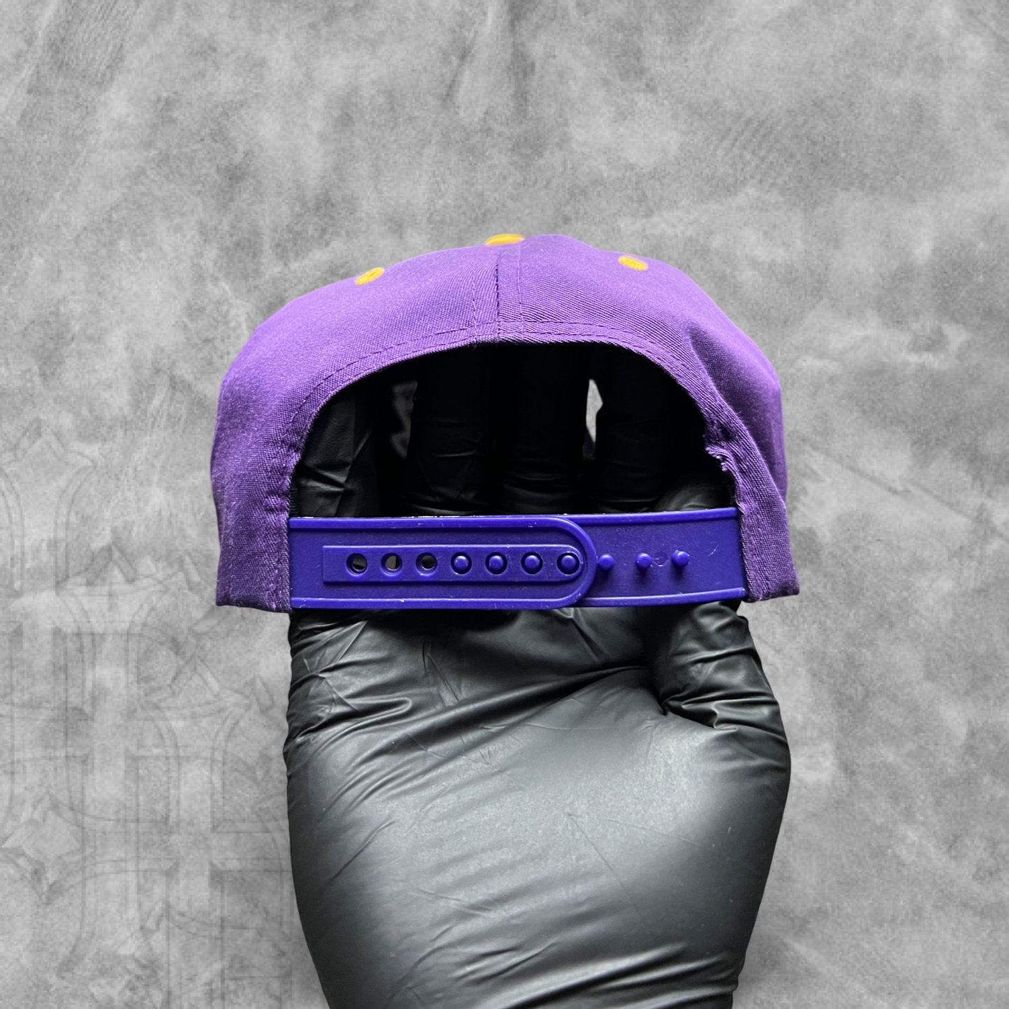 Purple Los Angeles Lakers Logo SnapBack Hat 1990s
