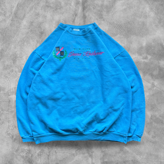 Baby Blue Guess Knitwear Sweatshirt 1990s (M)