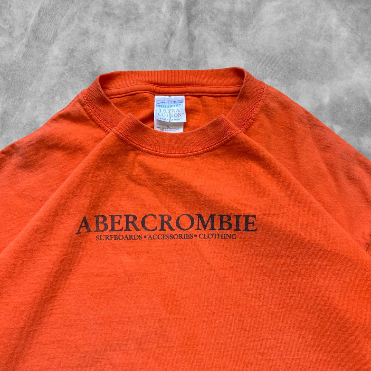 Orange Abercrombie Surfboards Shirt 1990s (XL)