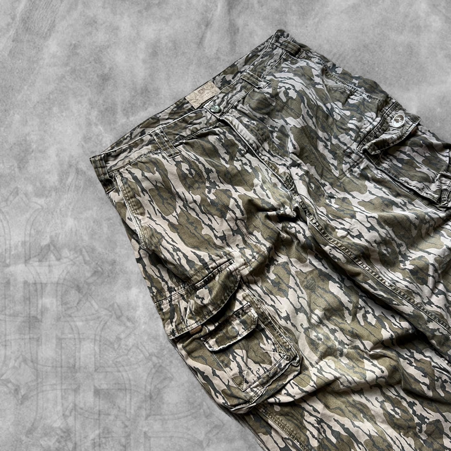 Woodland Camo Cargo Pants 1990s (38x34)