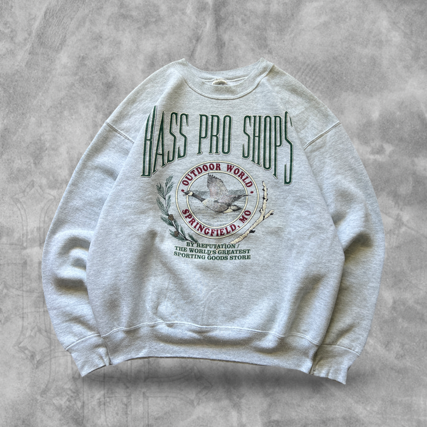 Grey Bass Pro Sweatshirt 1990s (L)